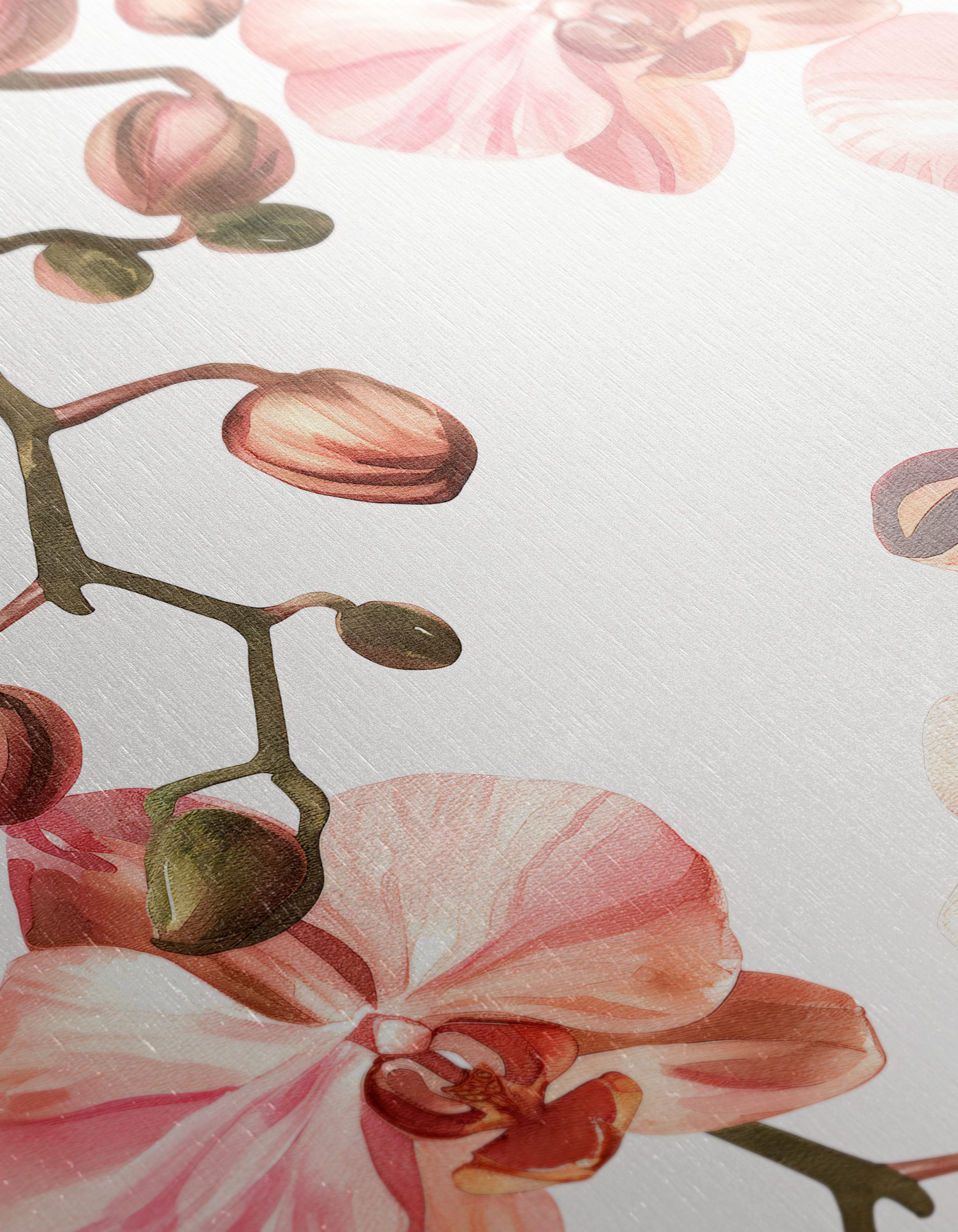 Delicate Orchid Botanical Art Arrangement - Image 12