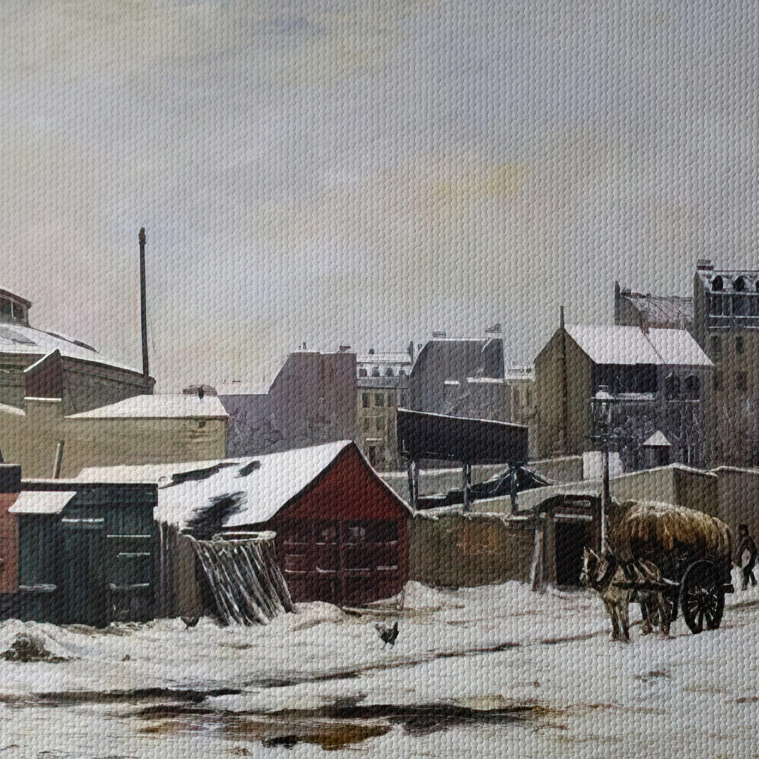 Charming Winter Landscape with Horse and Snow - Image 4