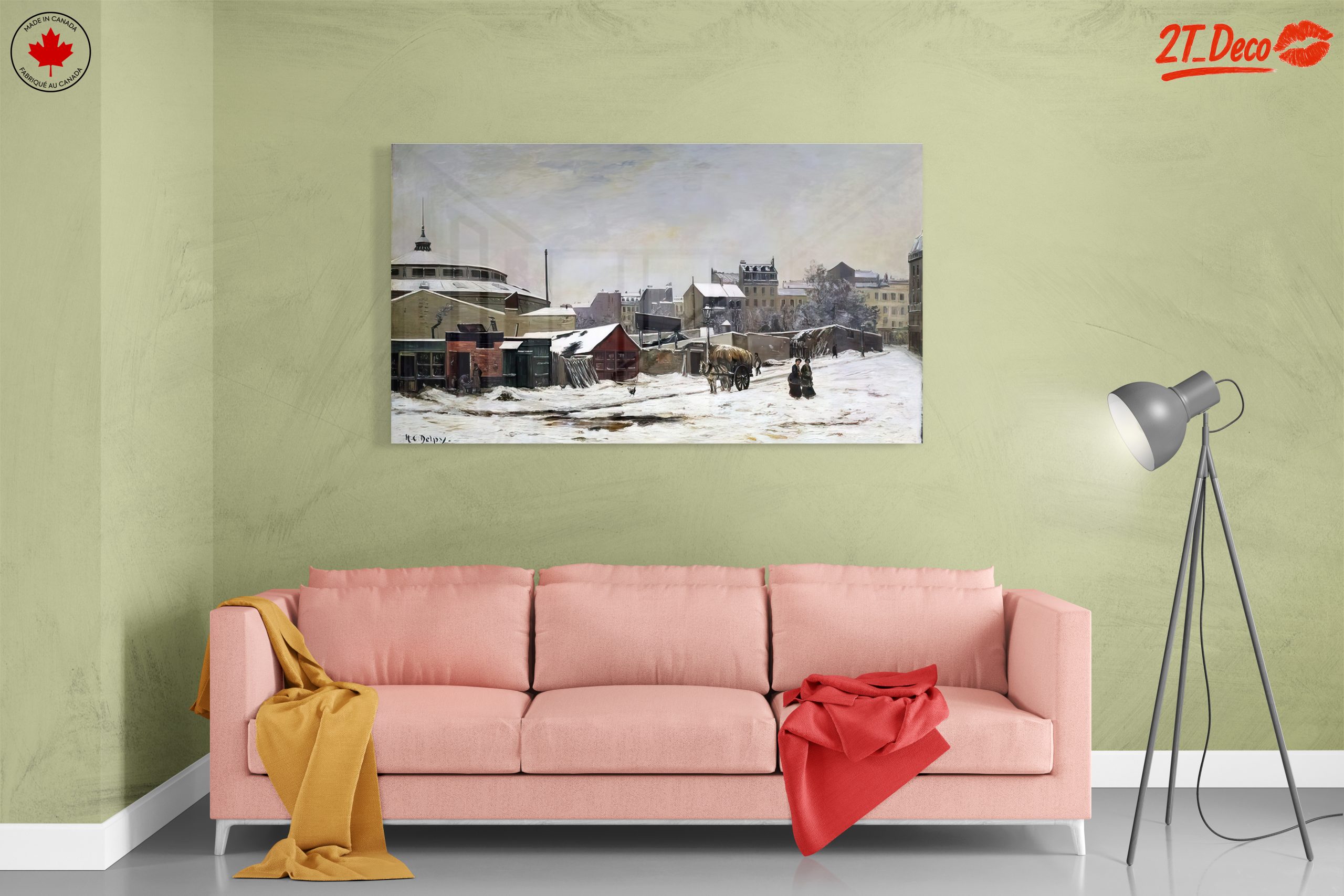 Charming Winter Landscape with Horse and Snow - Image 7