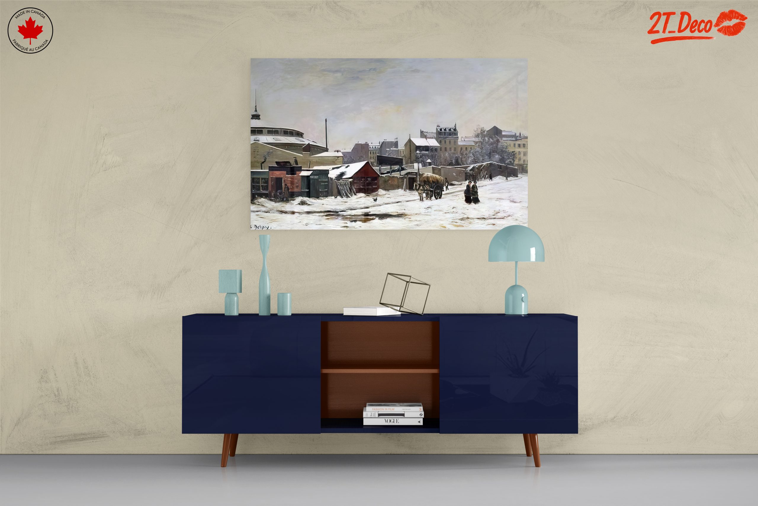 Charming Winter Landscape with Horse and Snow - Image 8