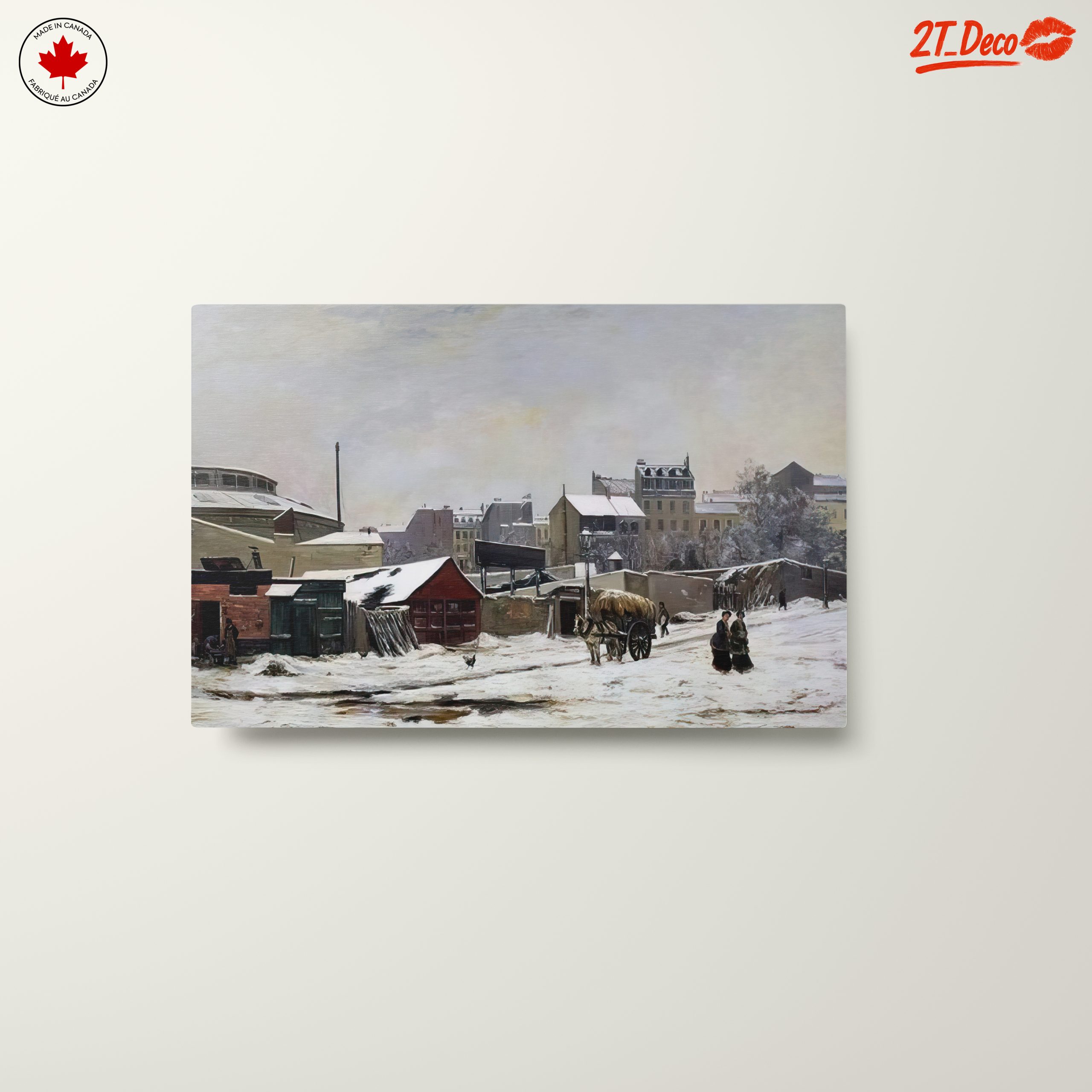 Charming Winter Landscape with Horse and Snow - Image 10