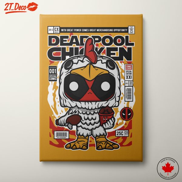 Cute Deadpool Chicken Character Art