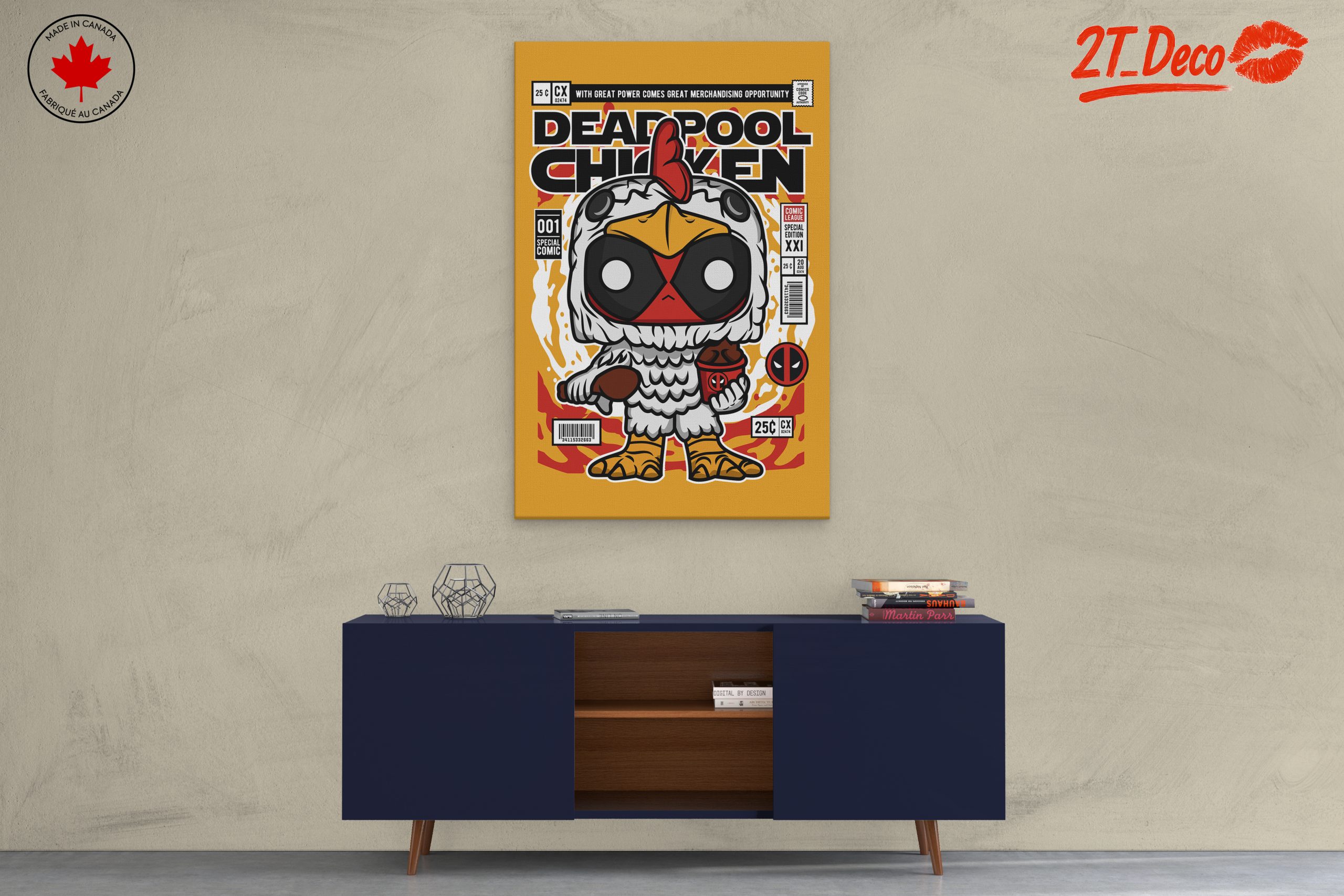Cute Deadpool Chicken Character Art - Image 3