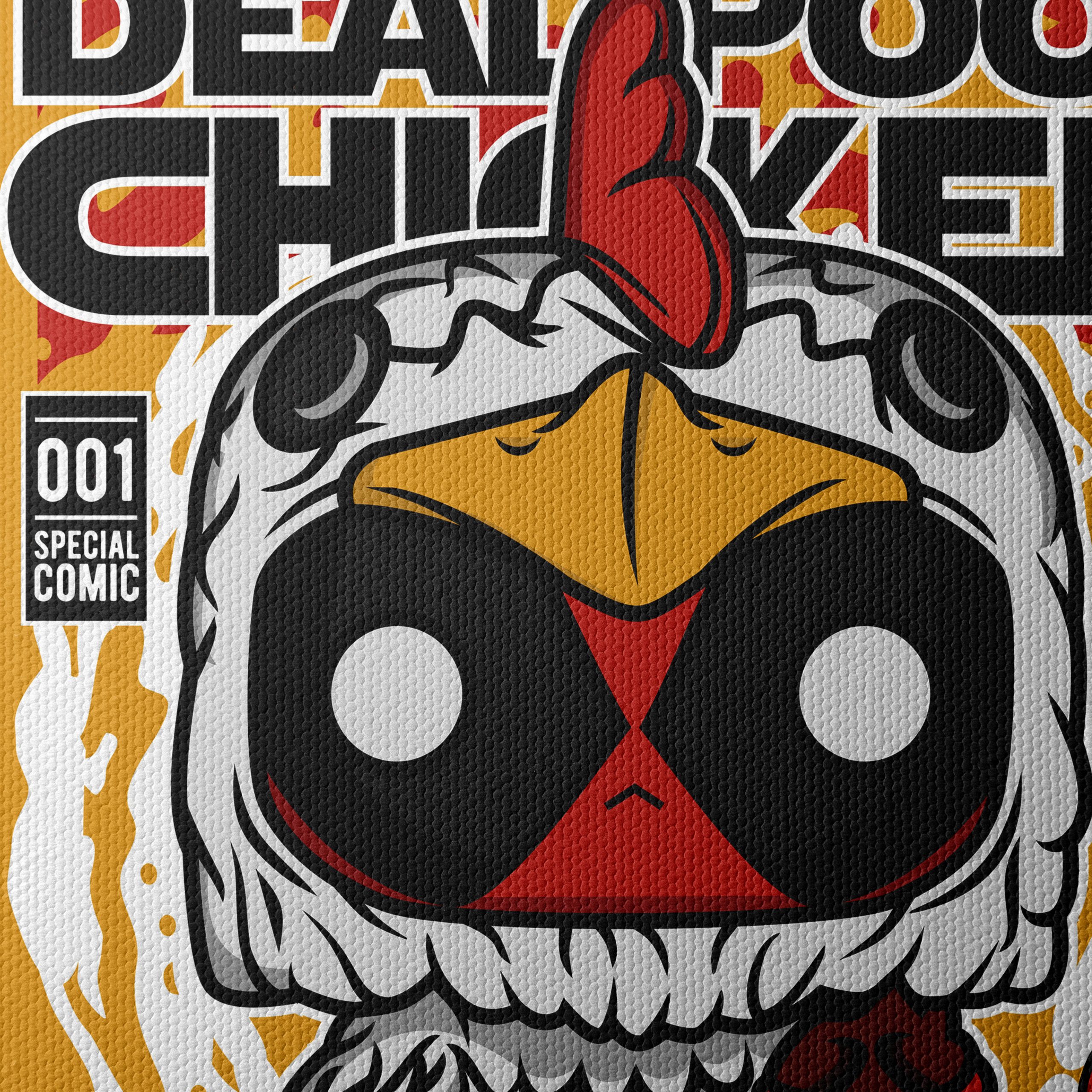 Cute Deadpool Chicken Character Art - Image 4