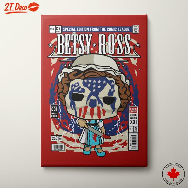 Betsy Ross Inspired Pop Art