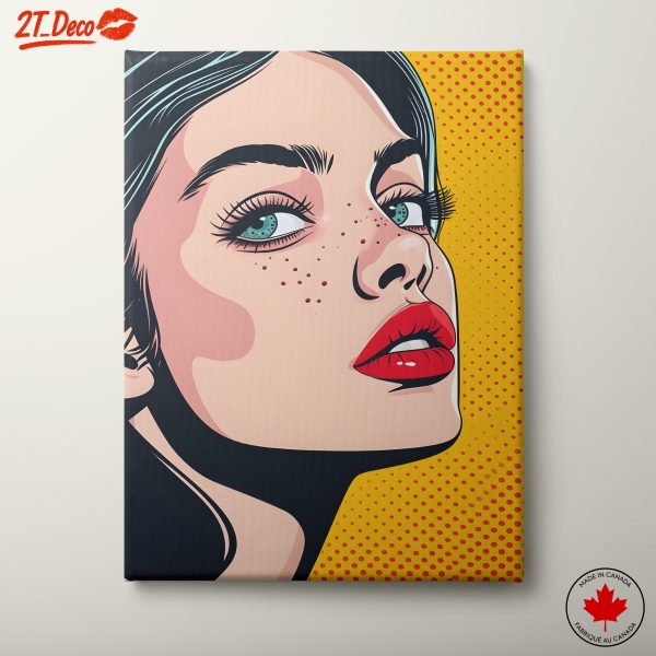 Bold Pop Art Portrait of a Woman 2