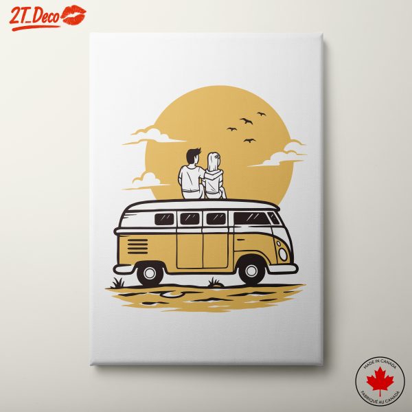 Couple Adventure with Vintage Van