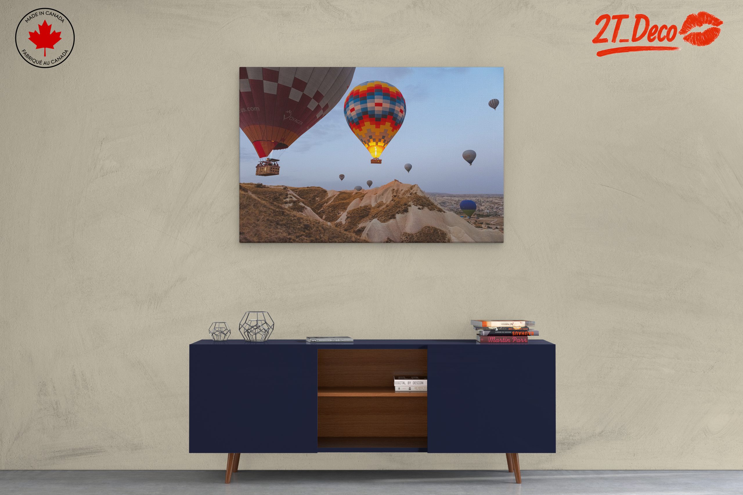 Colorful Hot Air Balloons in Scenic Landscape 2 - Image 3