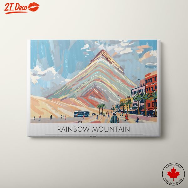 Rainbow Mountain Landscape in Peru