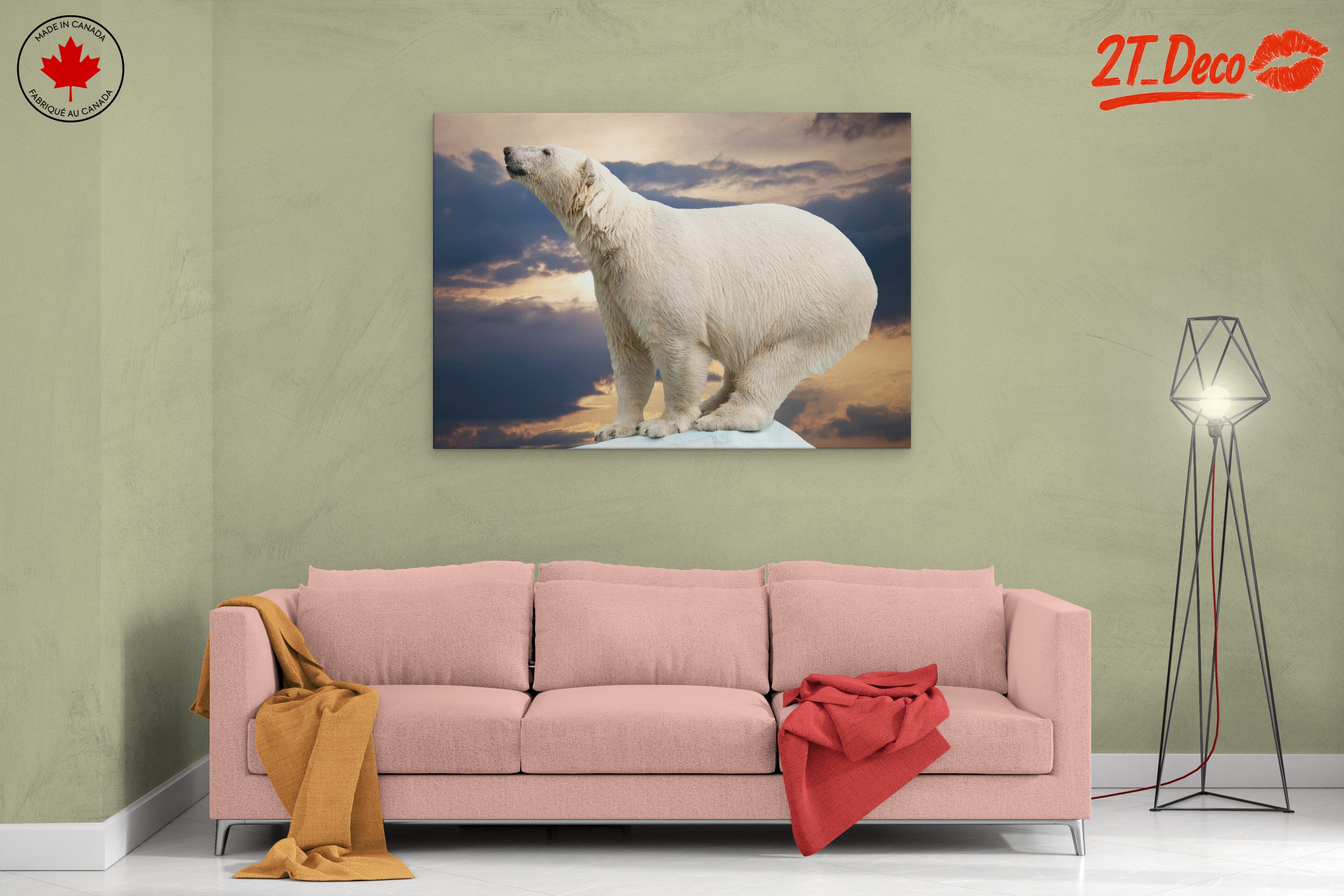 Majestic Polar Bear Against Dramatic Sky - Image 2