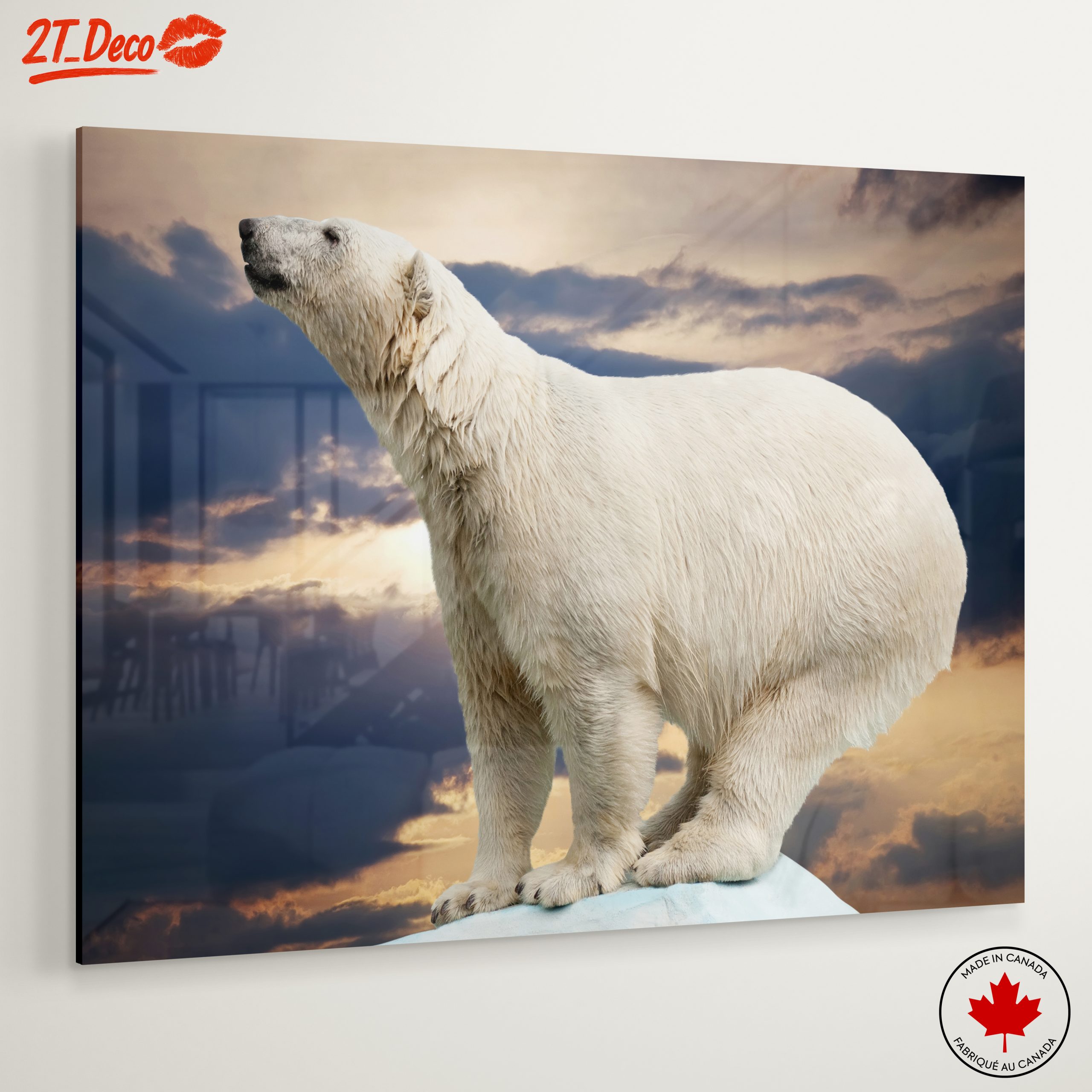 Majestic Polar Bear Against Dramatic Sky - Image 6