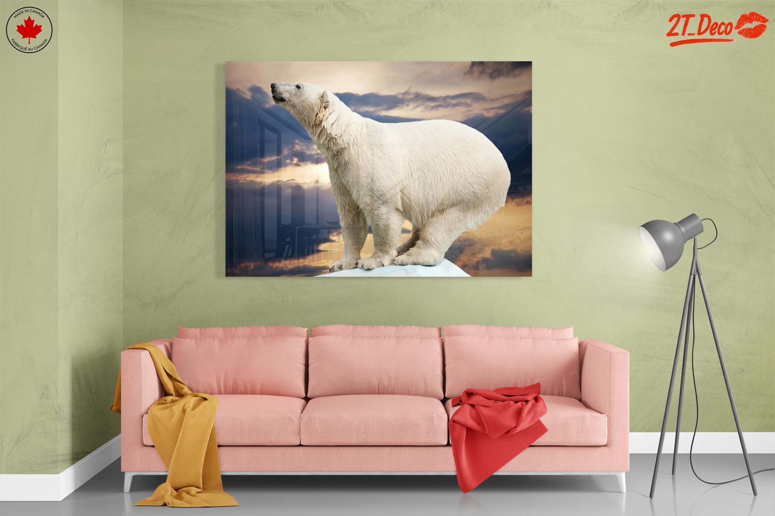 Majestic Polar Bear Against Dramatic Sky - Image 7
