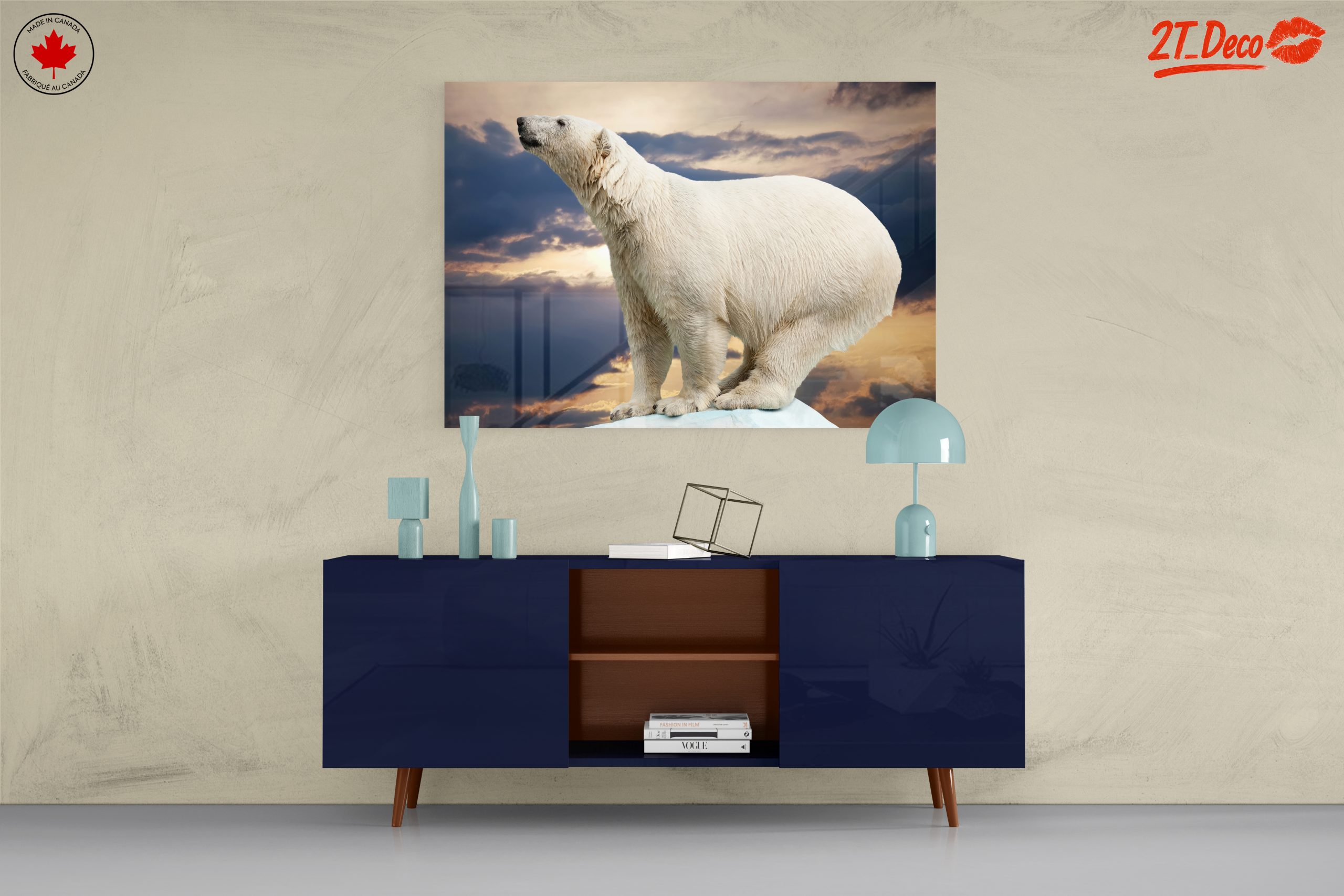 Majestic Polar Bear Against Dramatic Sky - Image 8