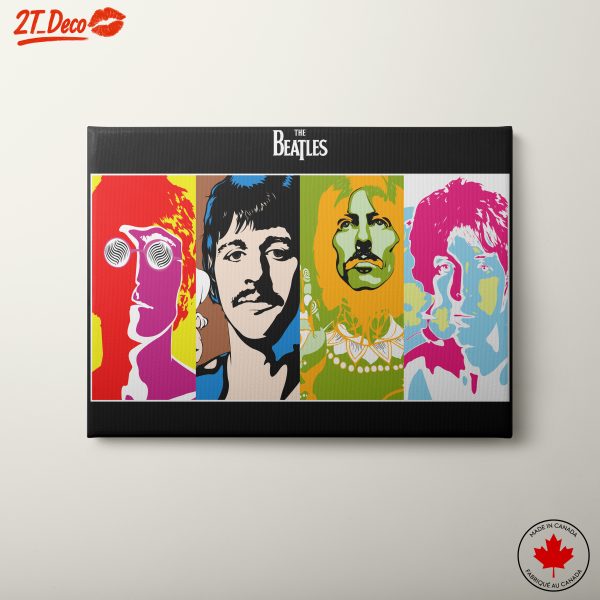 Colorful Art Depicting The Beatles