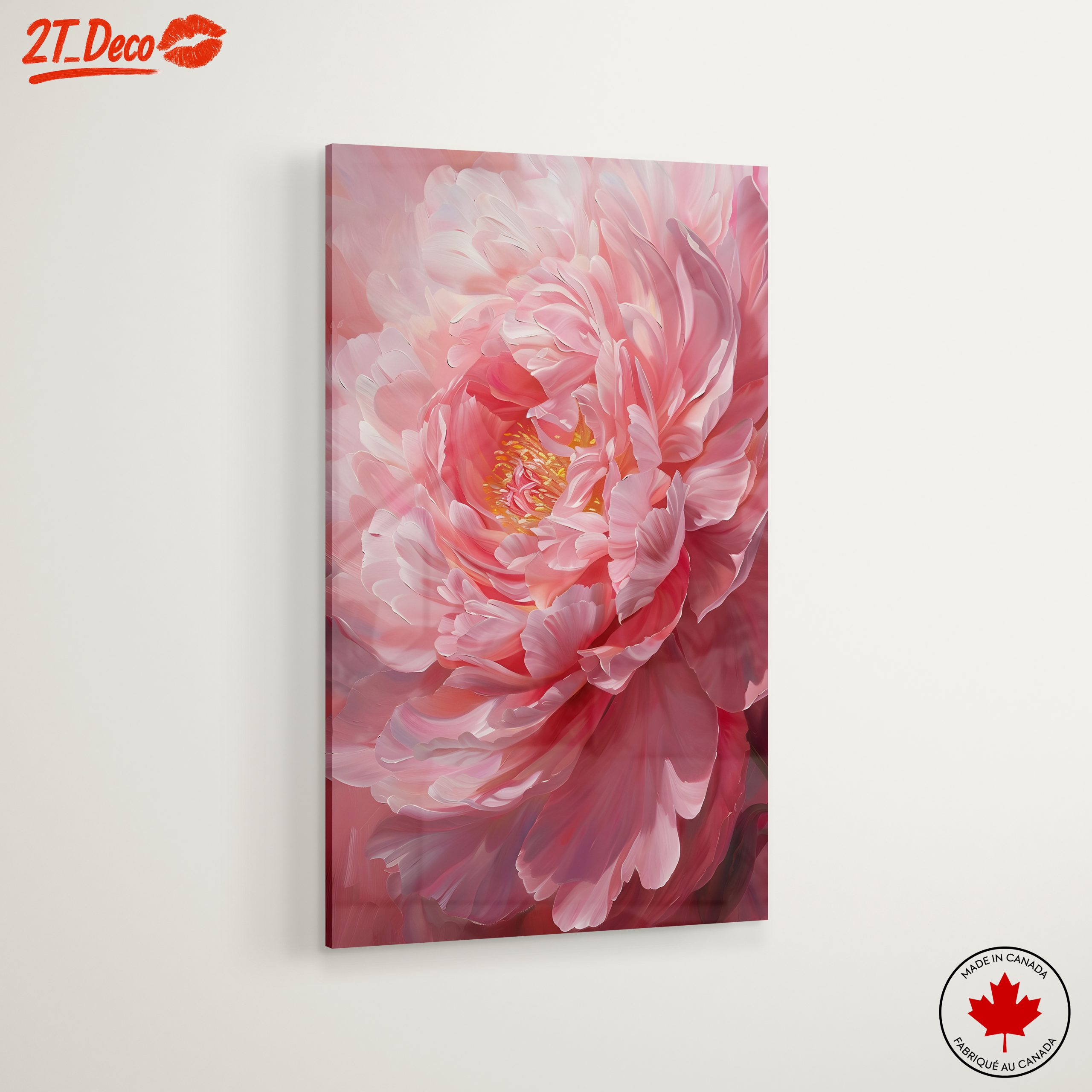 Elegant Pink Peony Art - Image 6