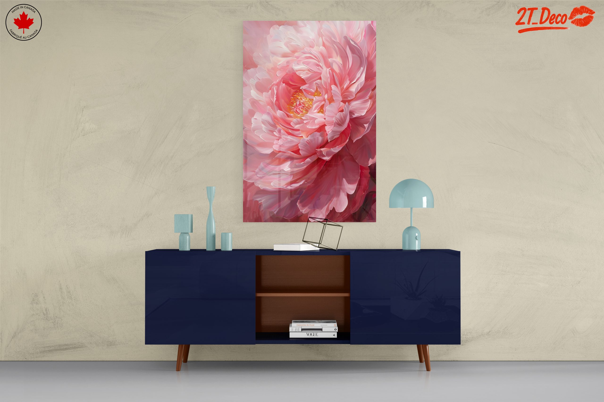 Elegant Pink Peony Art - Image 8