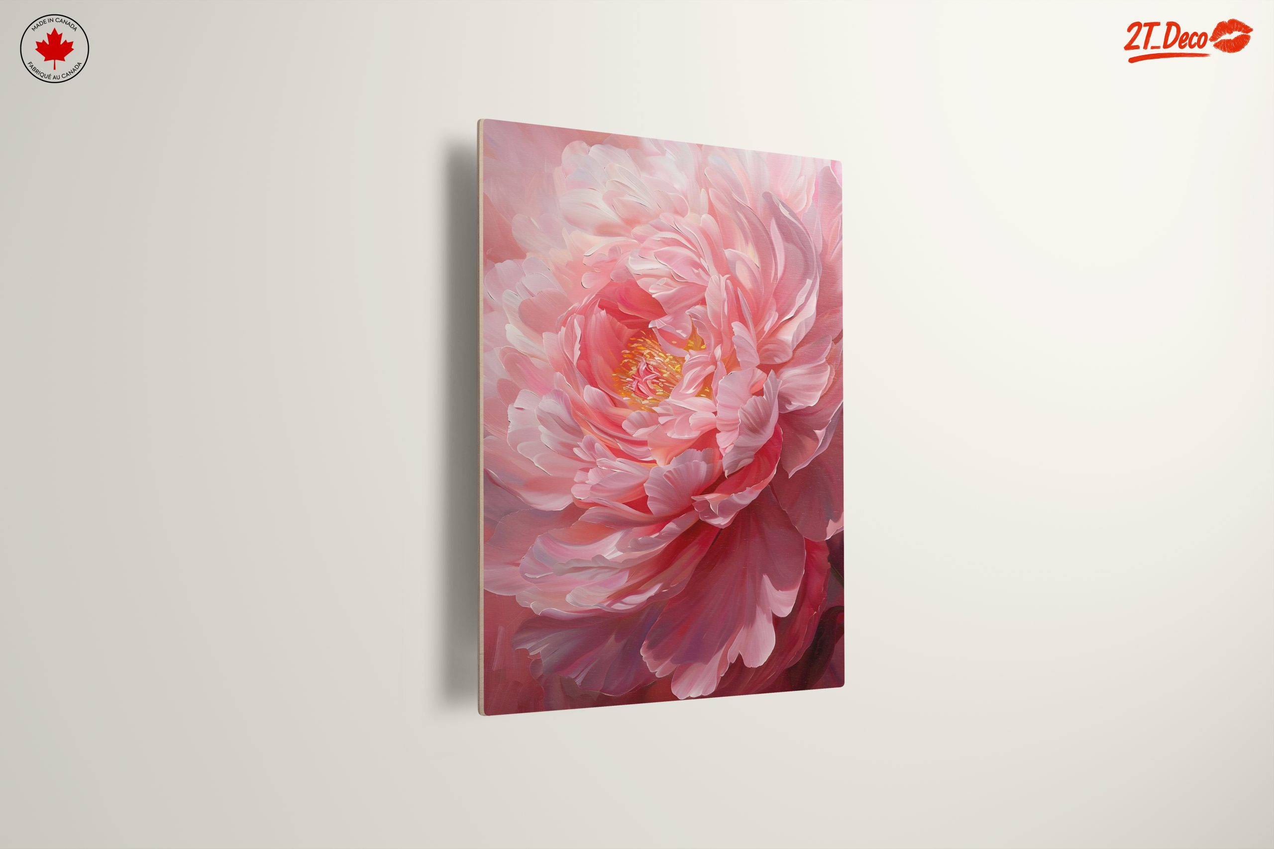 Elegant Pink Peony Art - Image 13