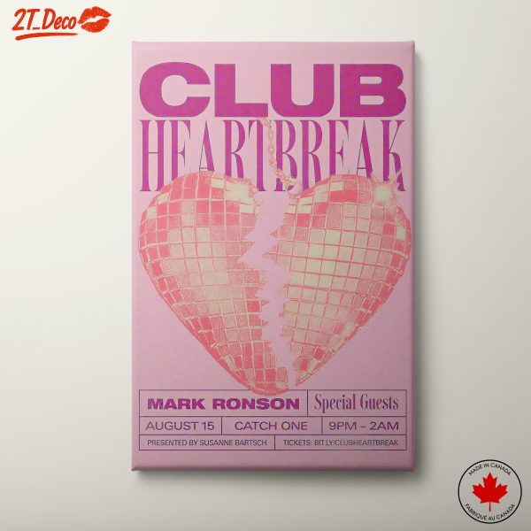Club Heartbreak Event Art by Mark Ronson