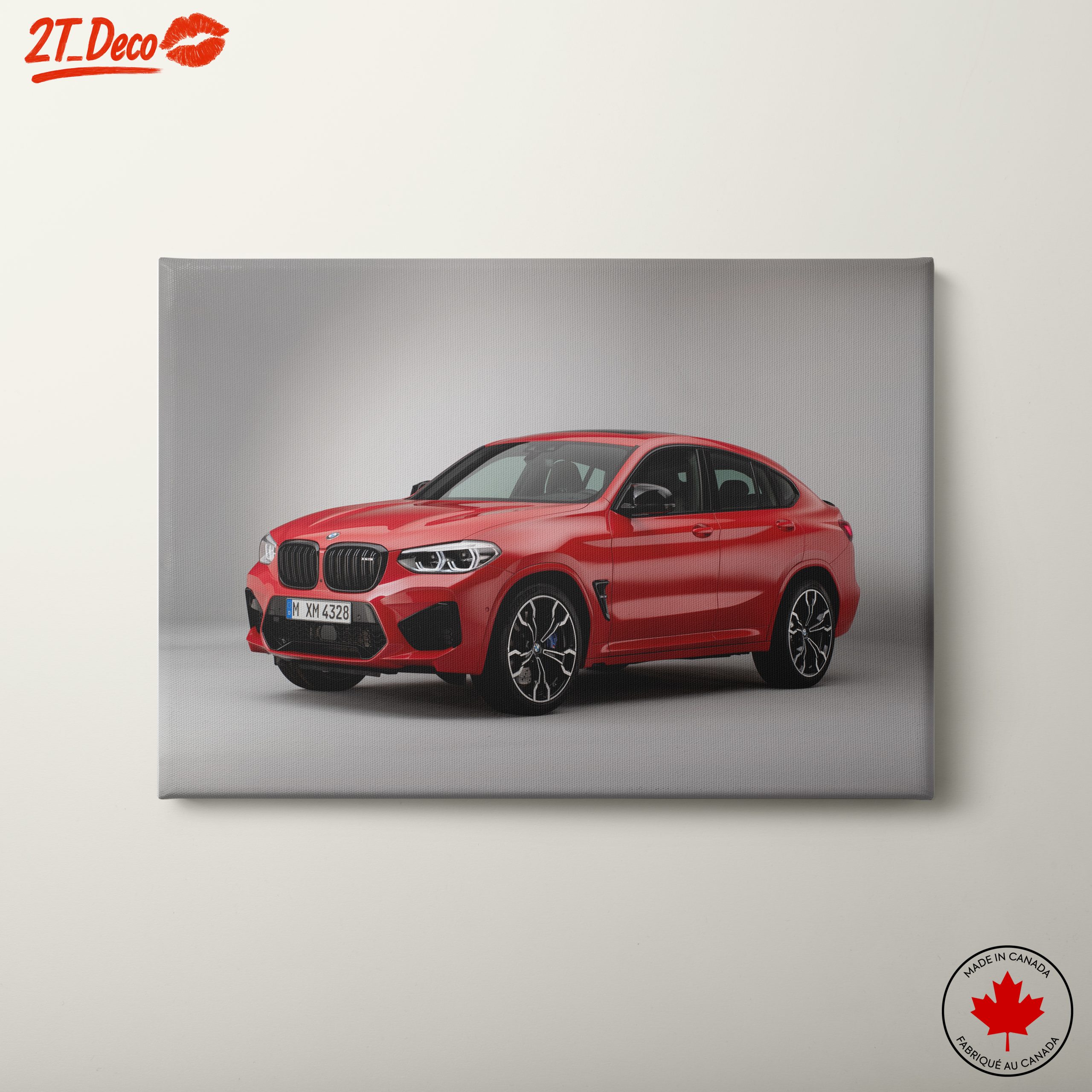 Sleek Red BMW SUV