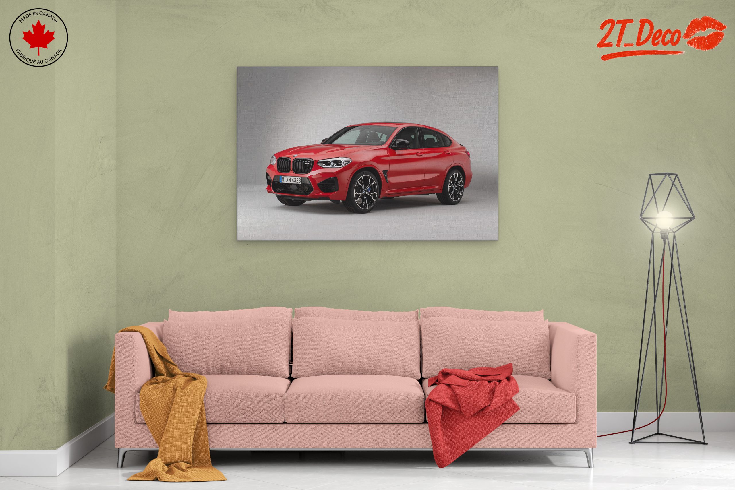 Sleek Red BMW SUV - Image 2