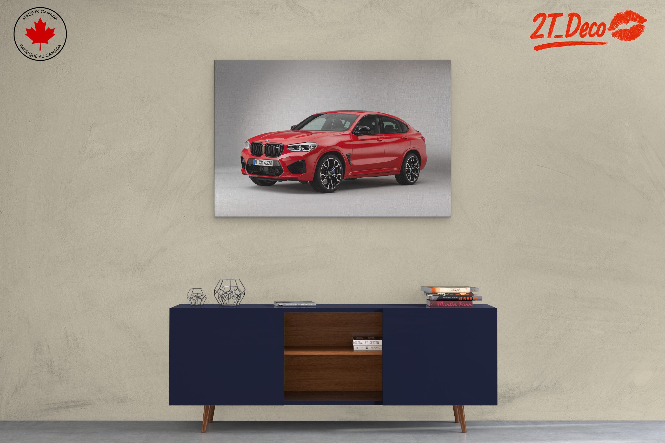 Sleek Red BMW SUV - Image 3