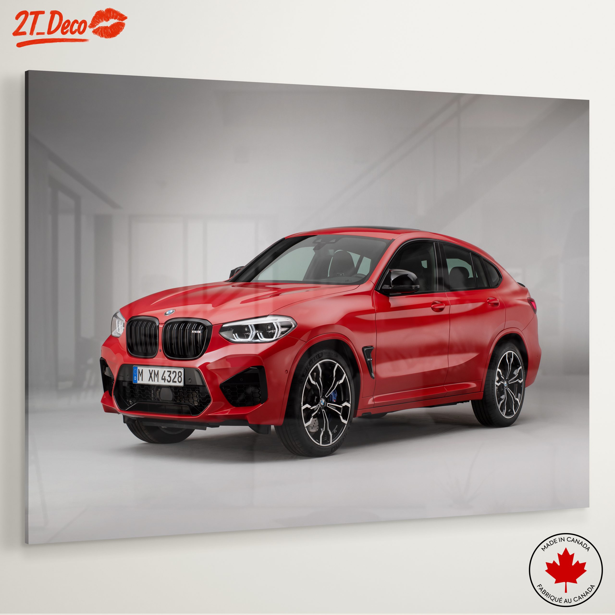 Sleek Red BMW SUV - Image 6