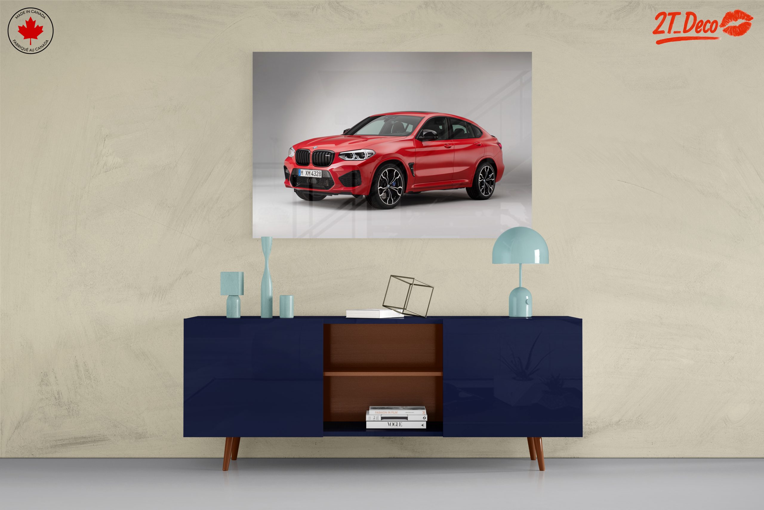 Sleek Red BMW SUV - Image 8