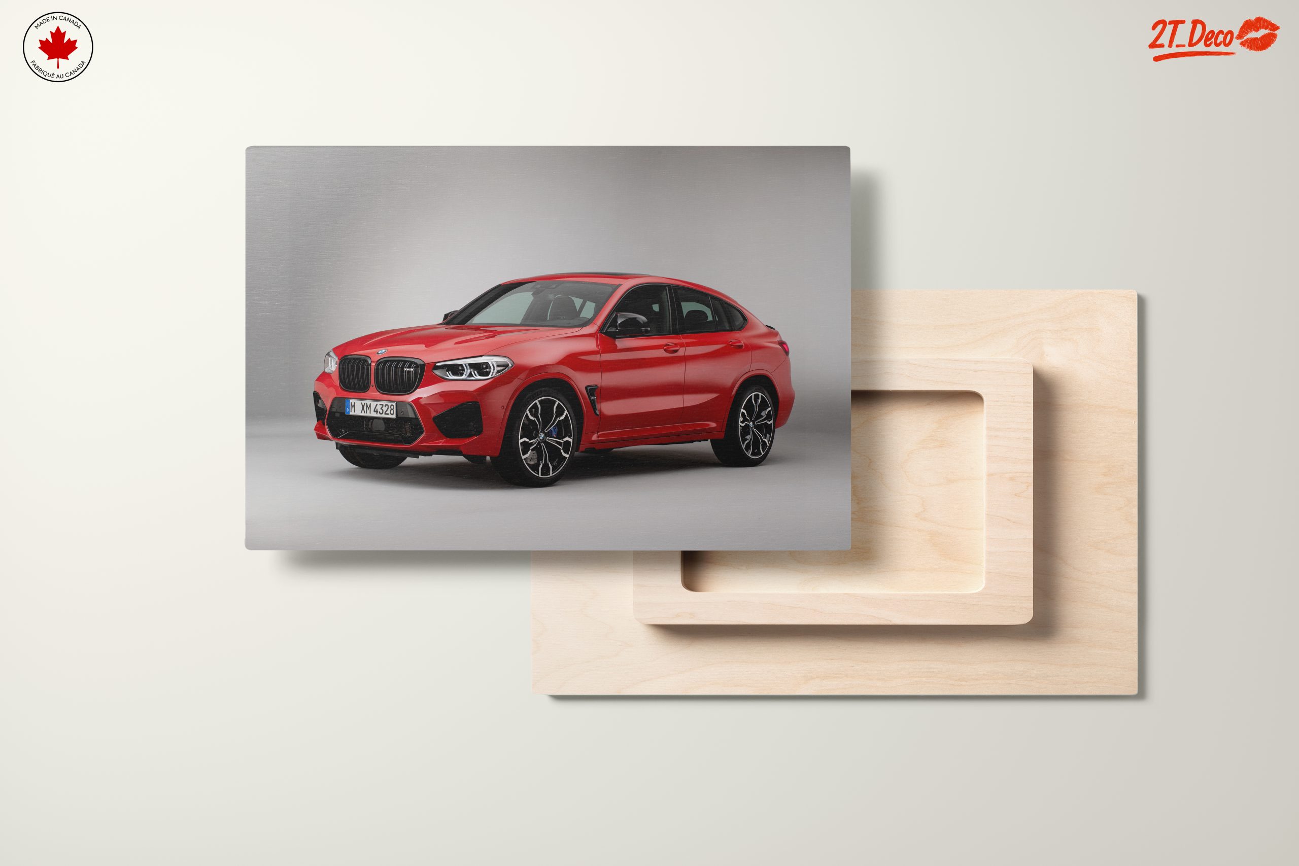 Sleek Red BMW SUV - Image 11