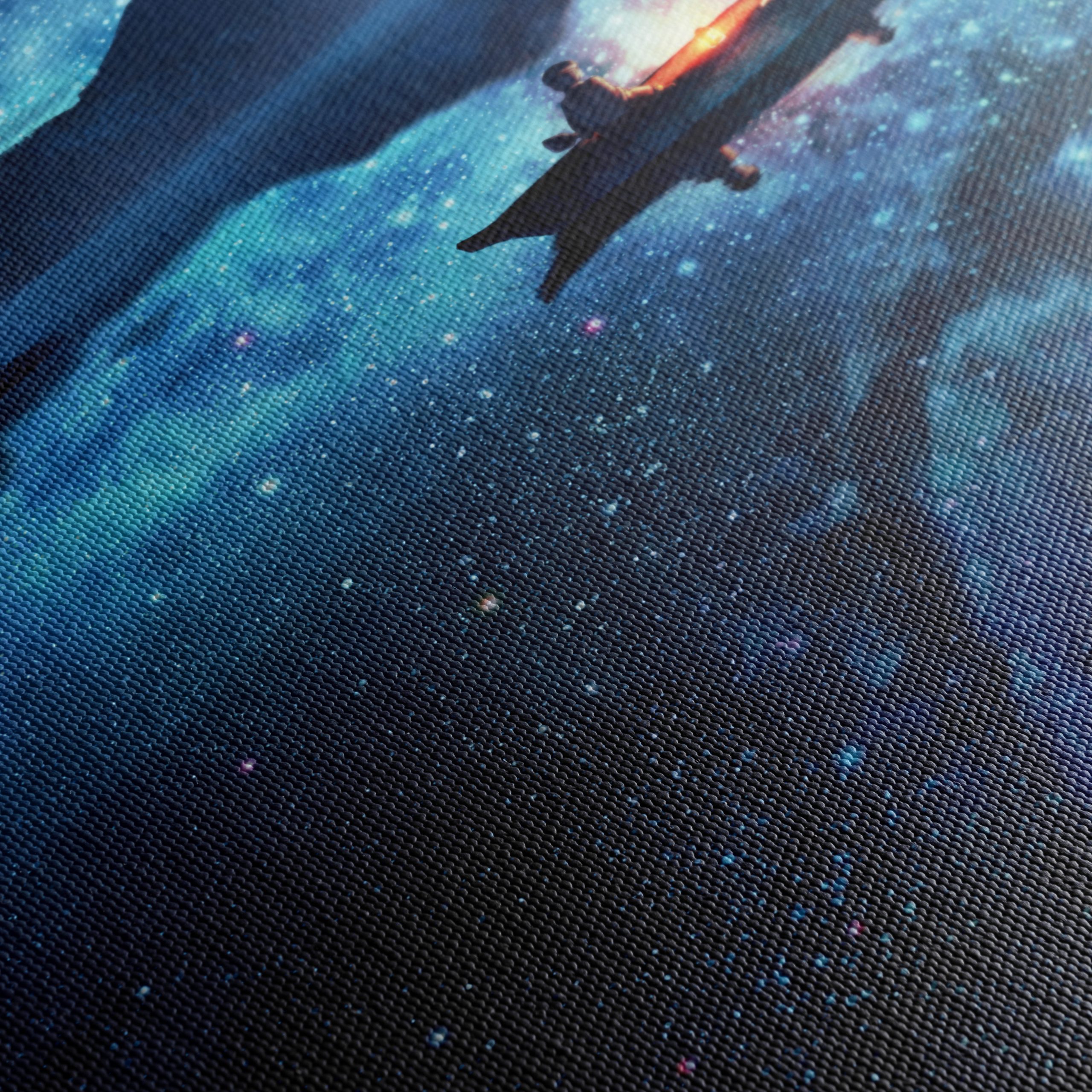 Serene Cosmic Night Landscape Art - Image 5