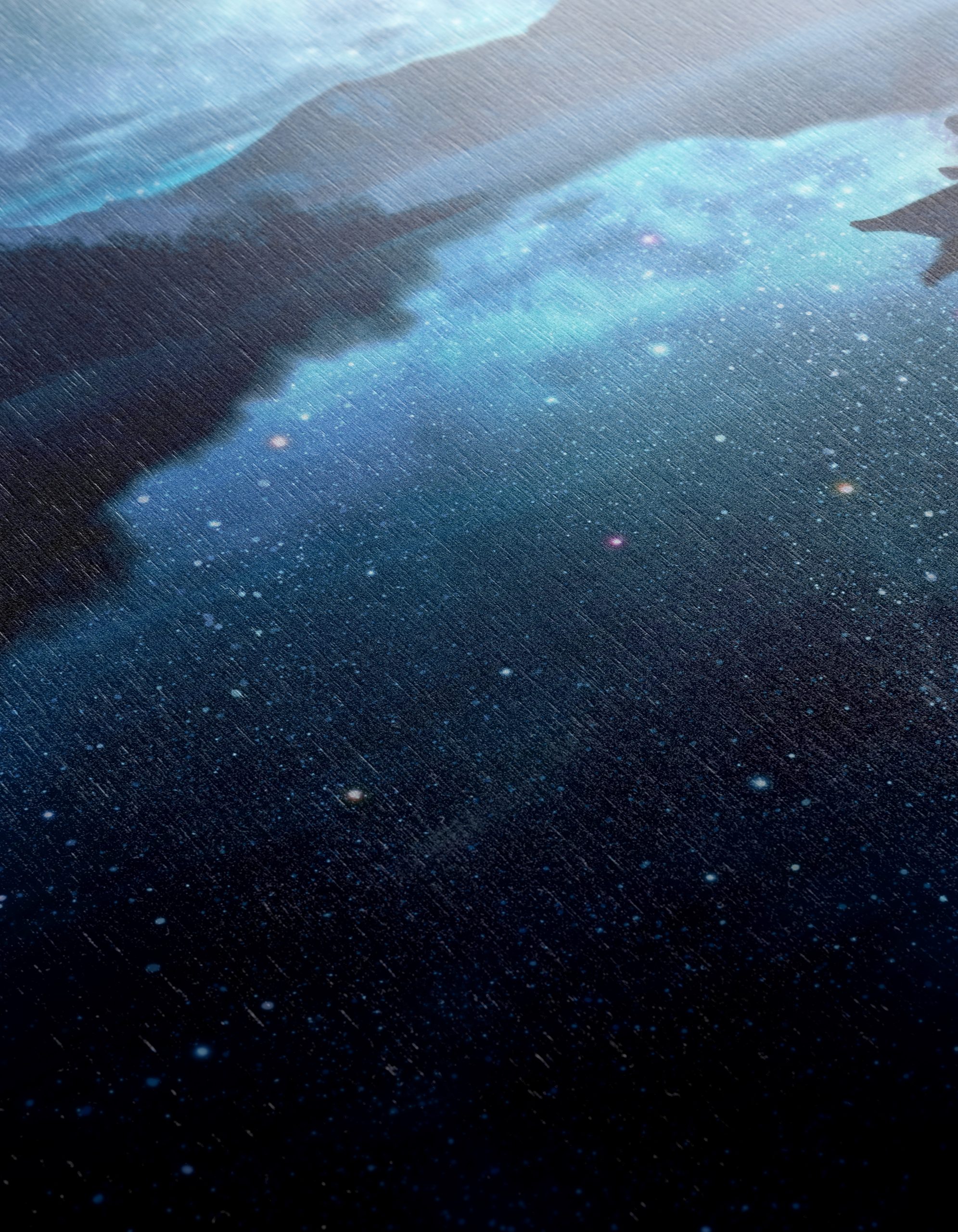 Serene Cosmic Night Landscape Art - Image 12