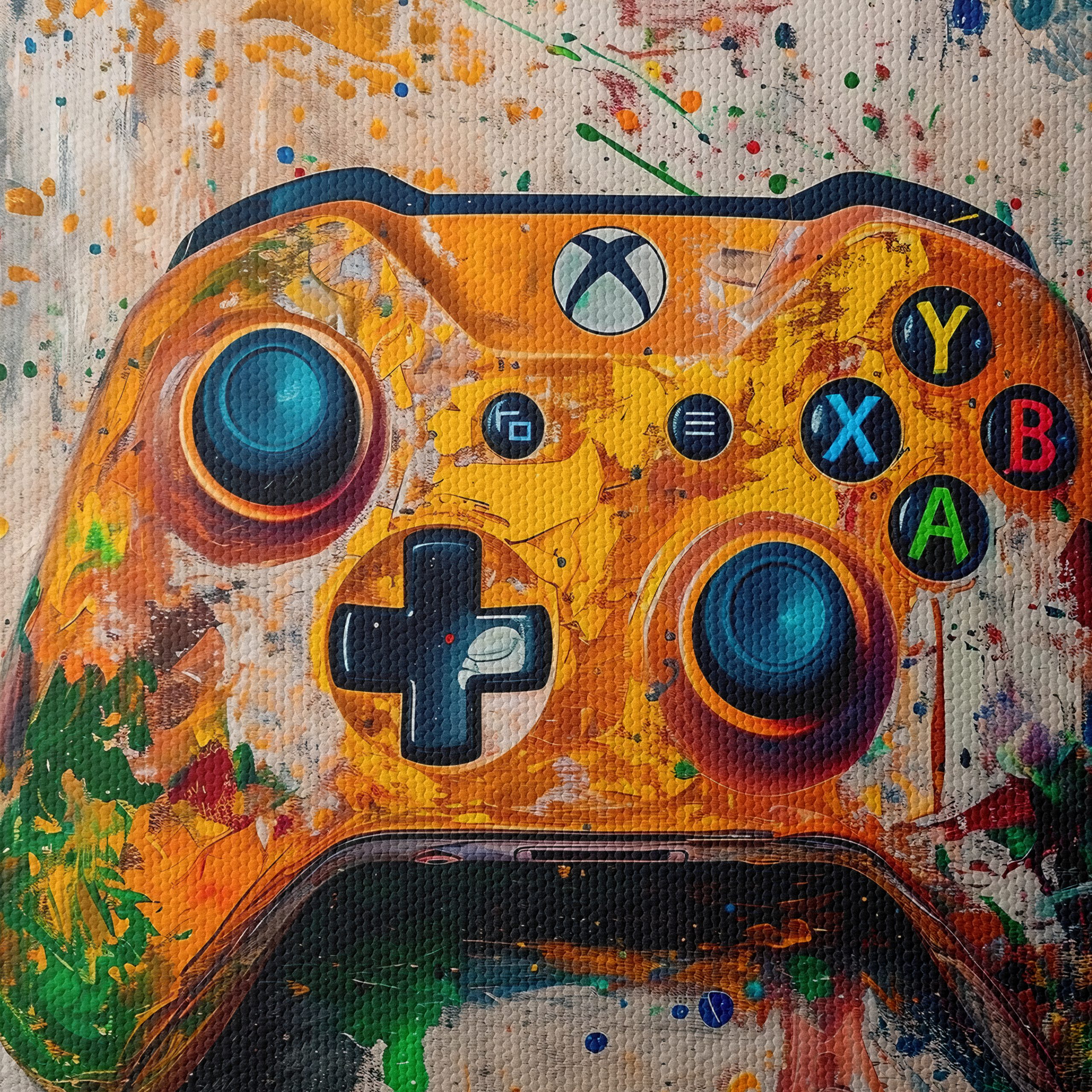 Colorful Gaming Controller Art Piece - Image 4