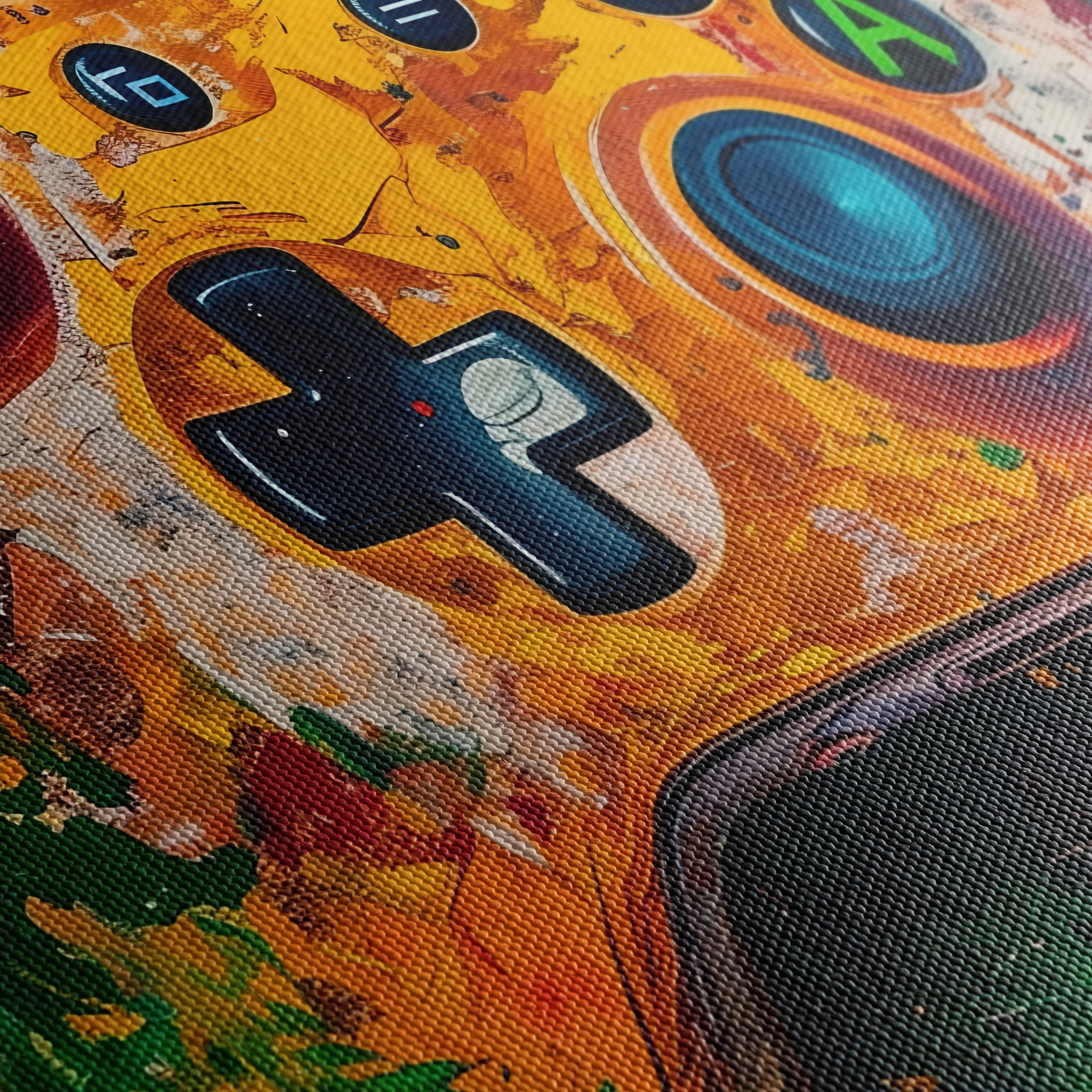 Colorful Gaming Controller Art Piece - Image 5