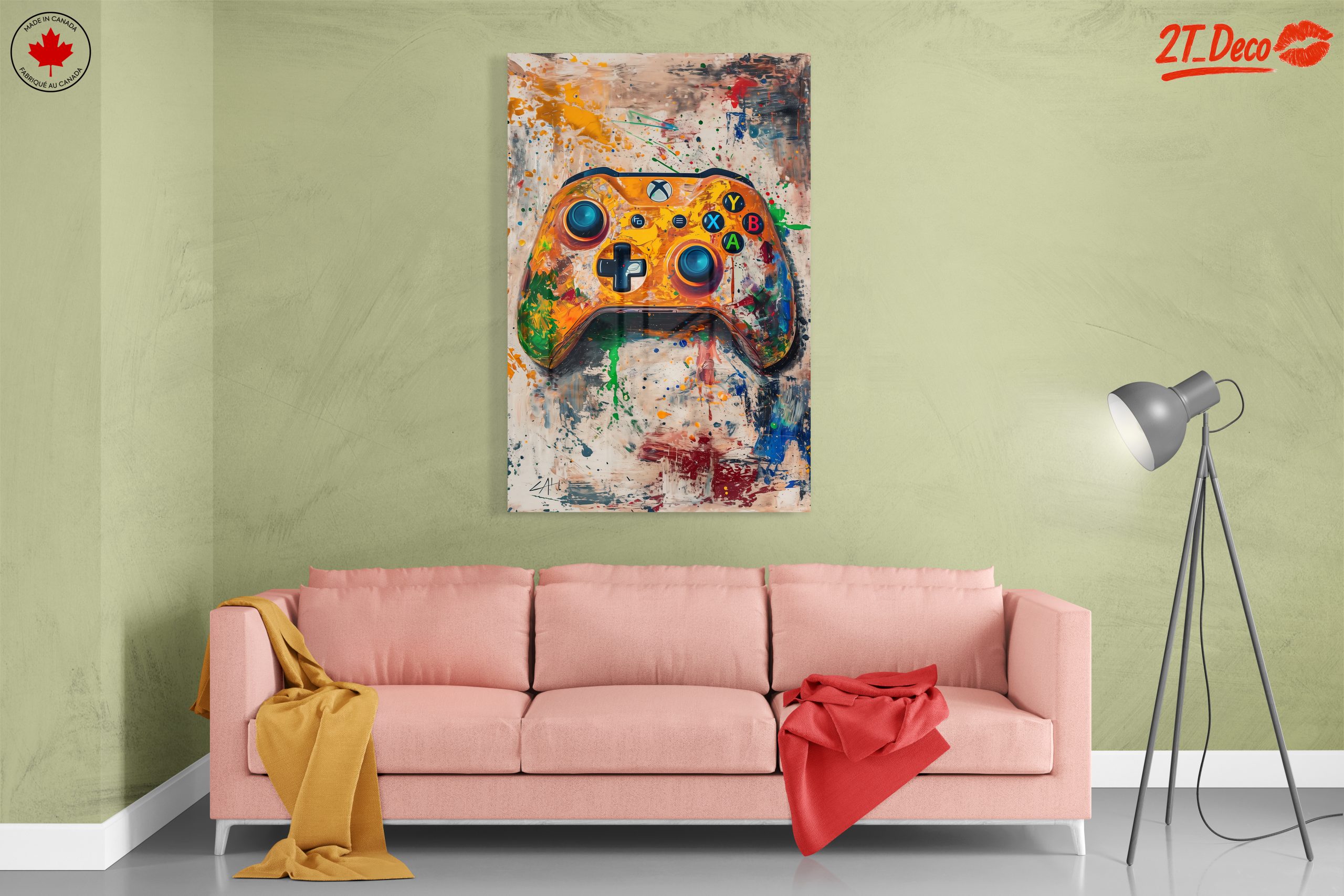 Colorful Gaming Controller Art Piece - Image 7