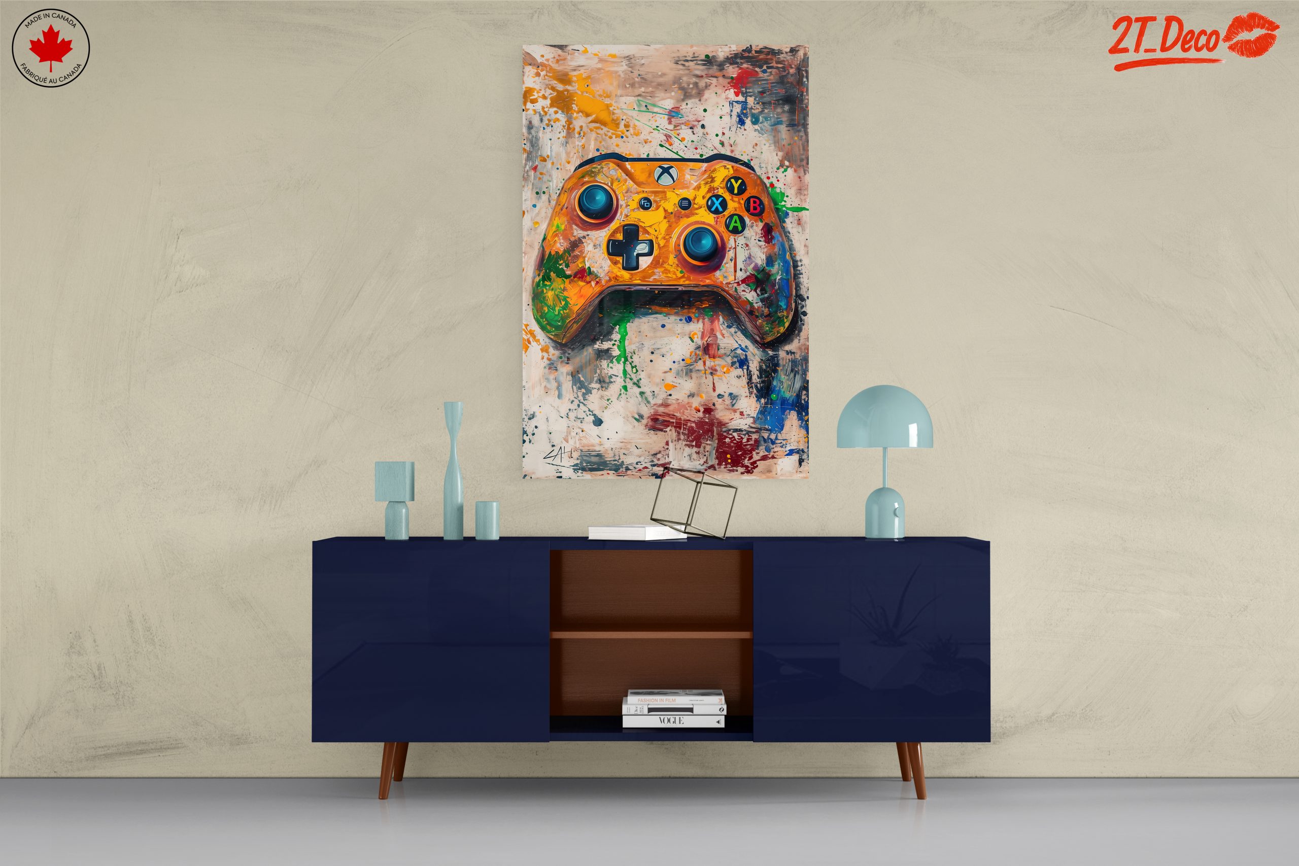 Colorful Gaming Controller Art Piece - Image 8