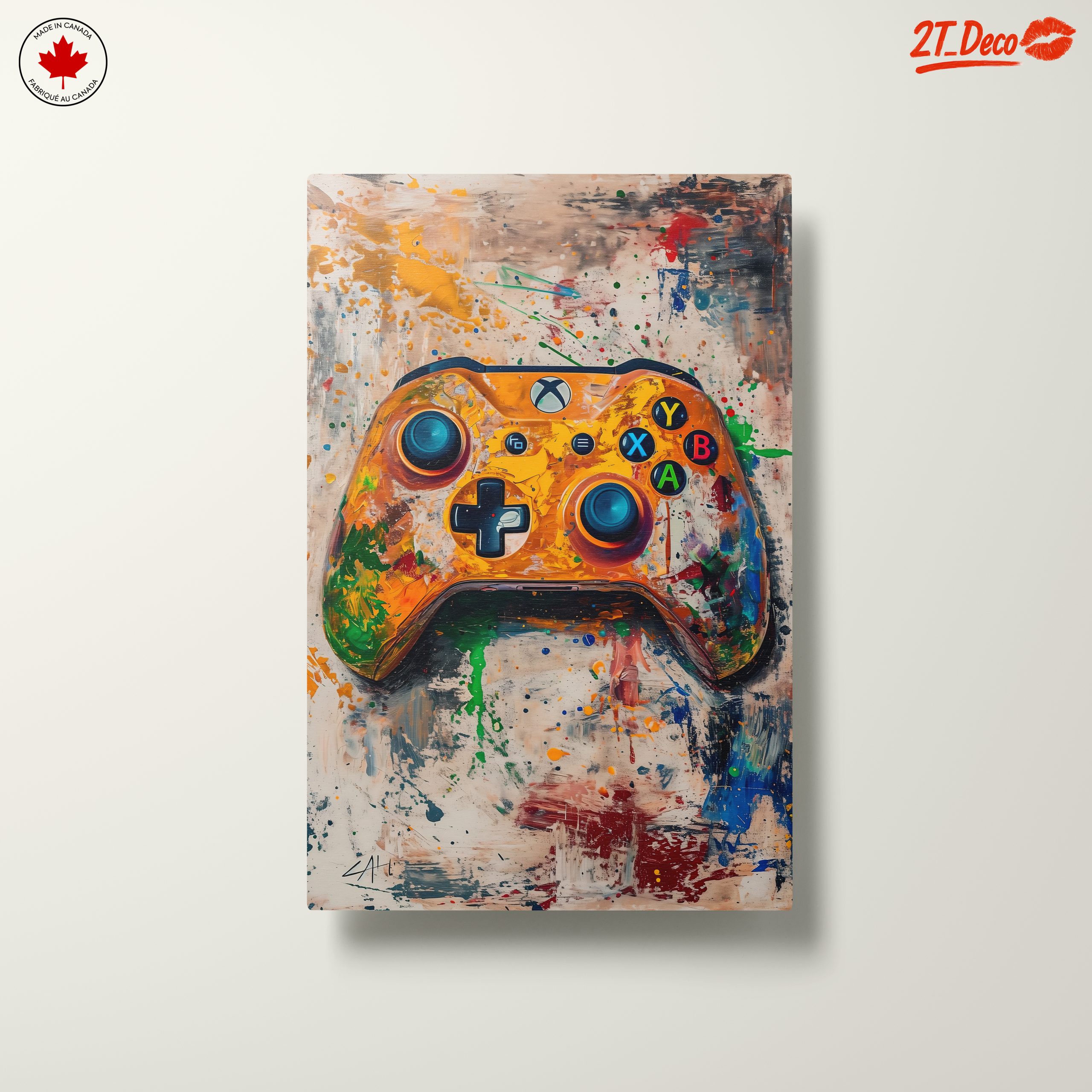 Colorful Gaming Controller Art Piece - Image 10