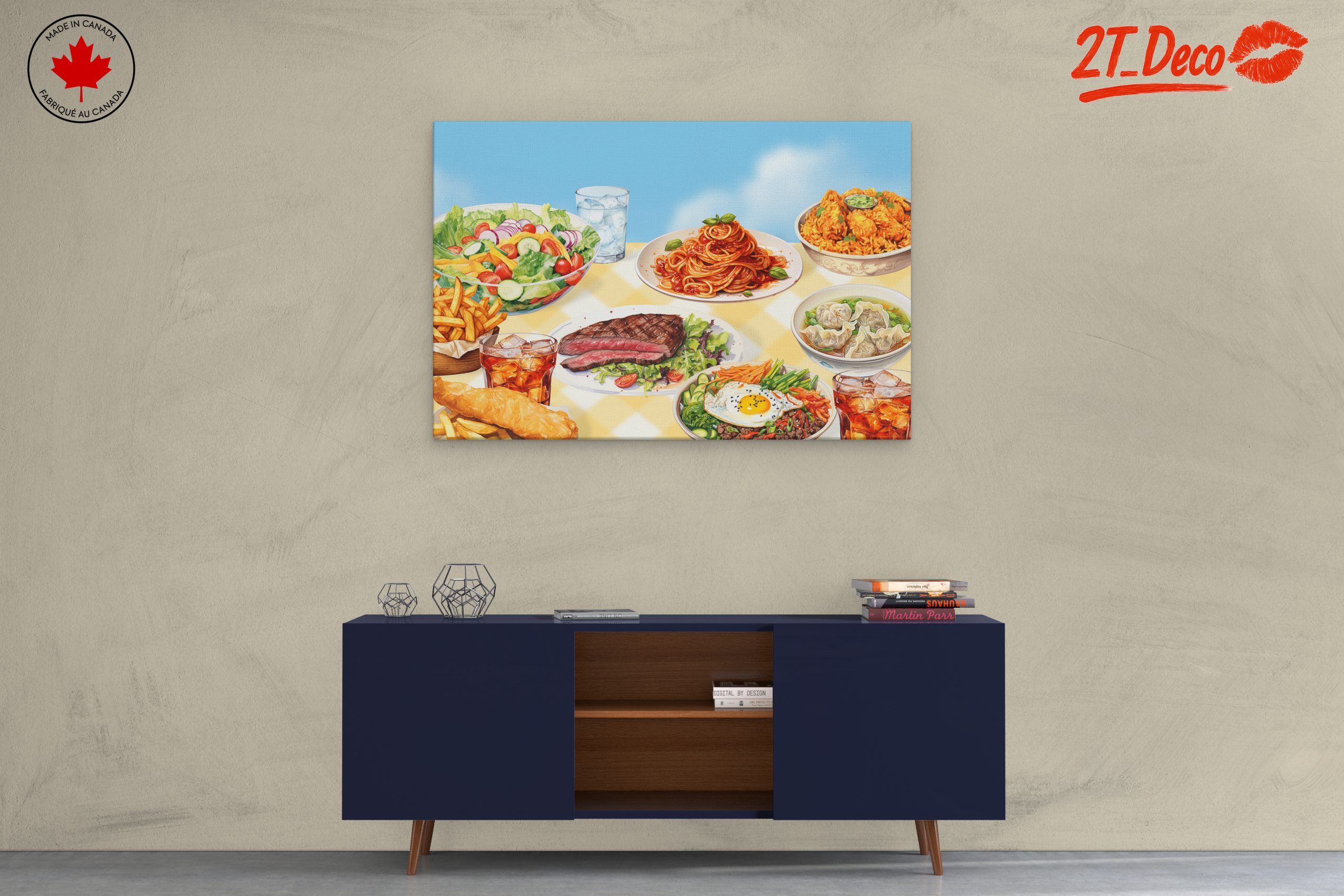 Delicious Abstract Food Art Platter - Image 3