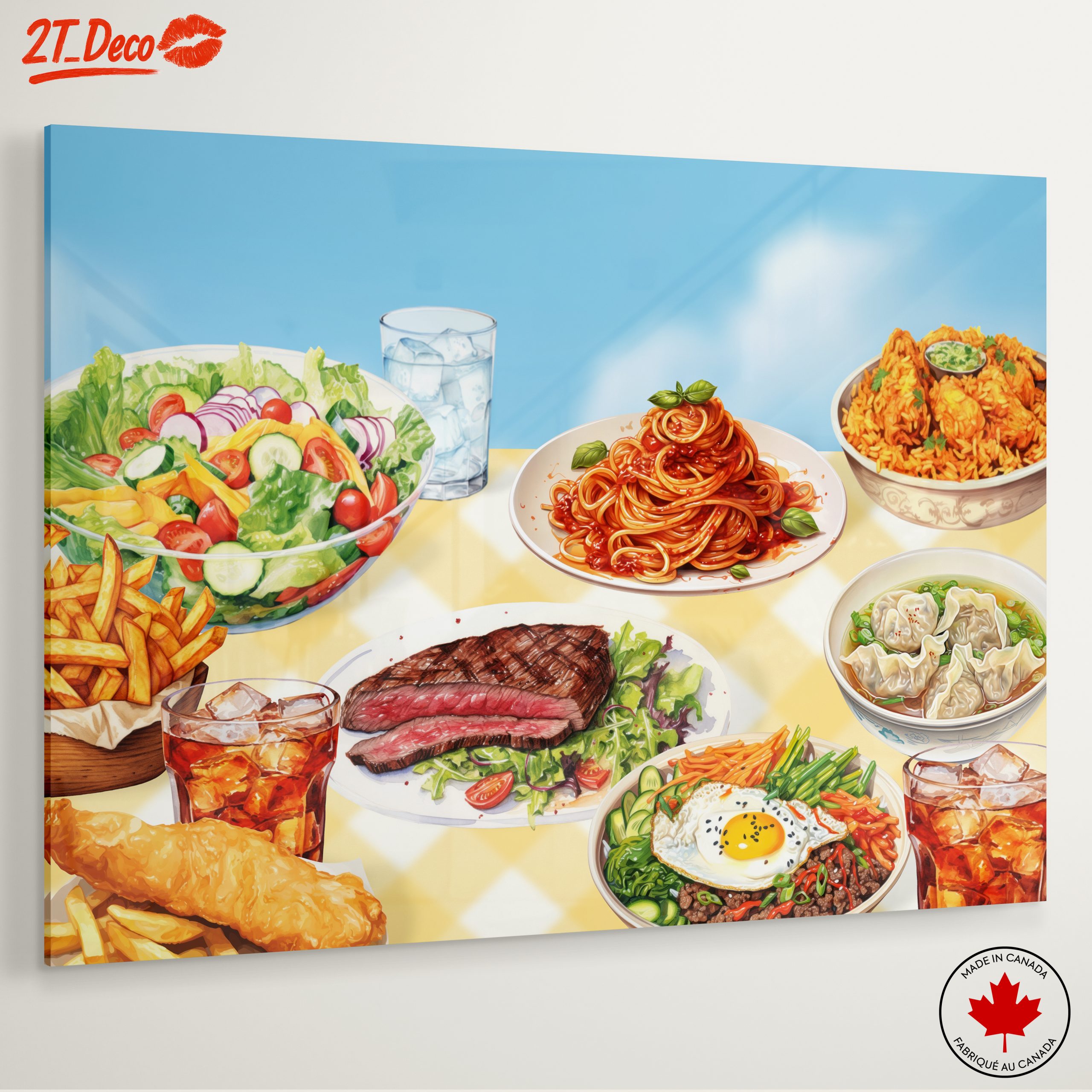 Delicious Abstract Food Art Platter - Image 6