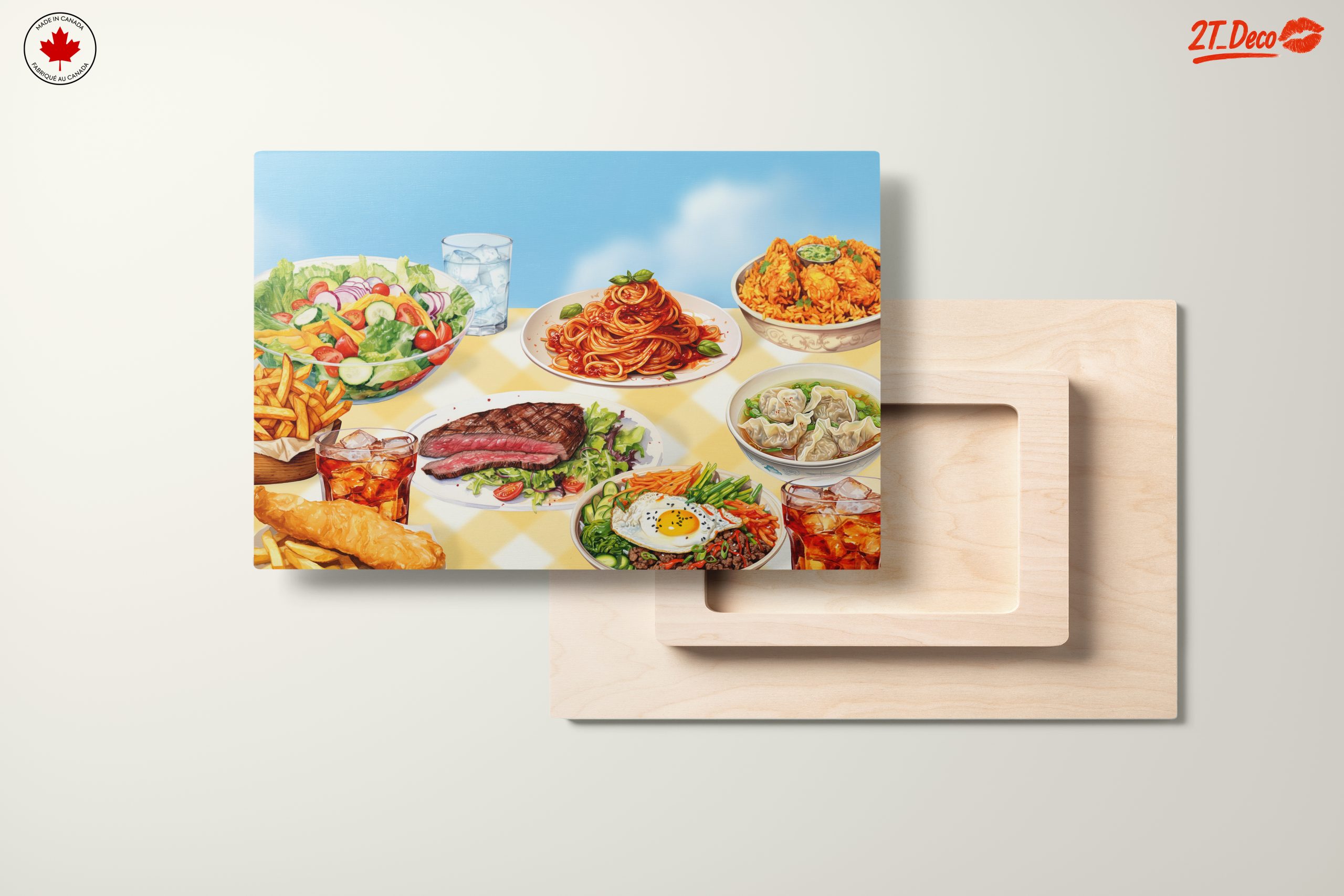Delicious Abstract Food Art Platter - Image 11