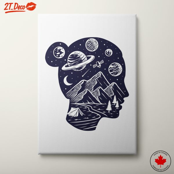 Cosmic Nature Portrait Illustration