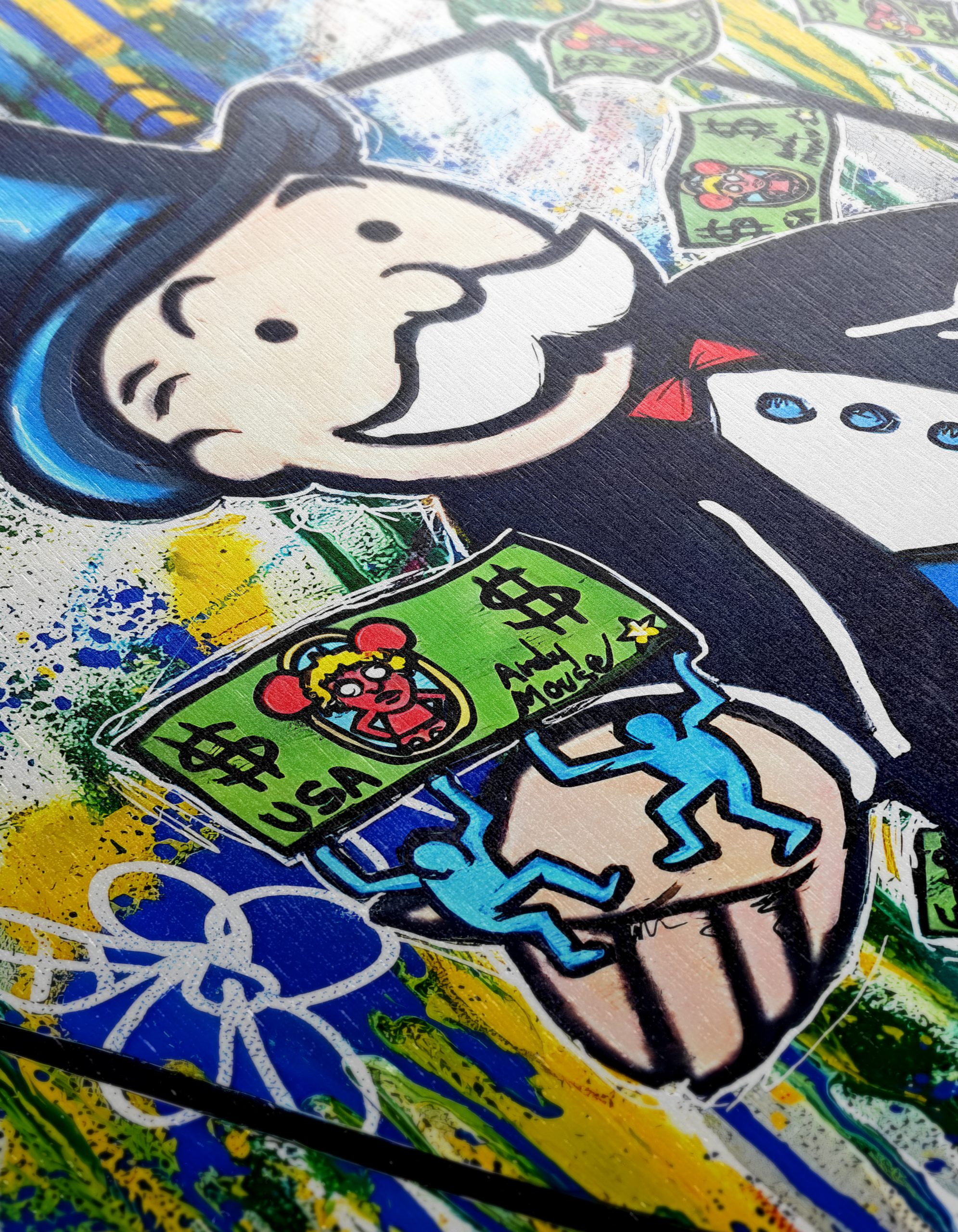 Monopoly Man Pop Art with Graffiti - Image 12