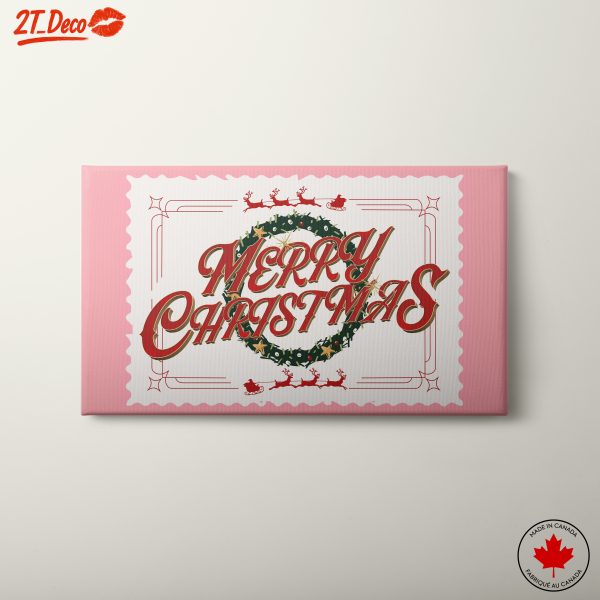 Merry Christmas Wreath Art