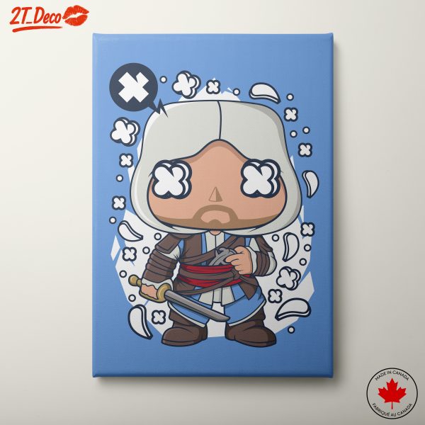 Playful Character Illustration with Sword