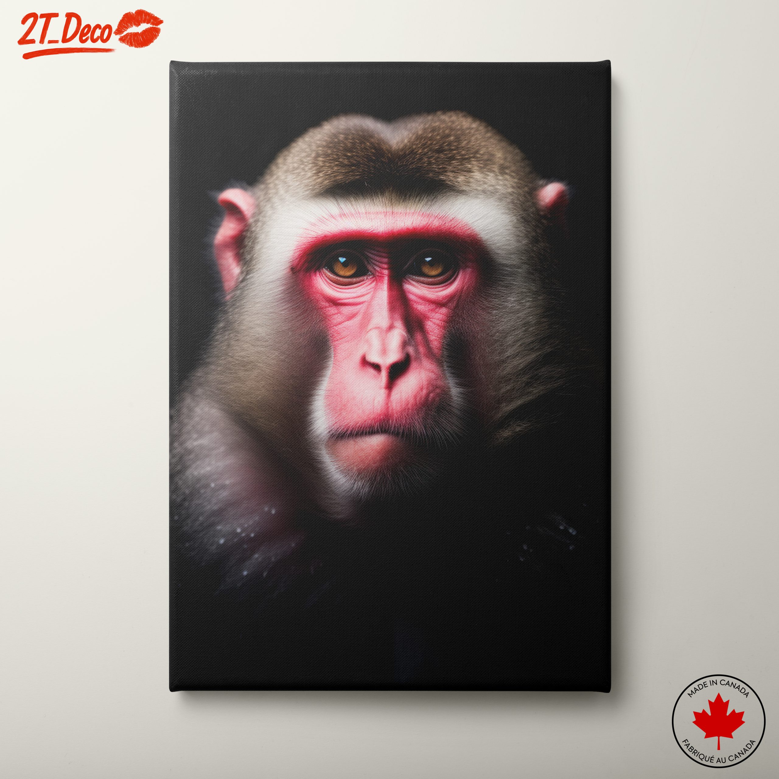 Close-Up Primate Portrait Wall Art