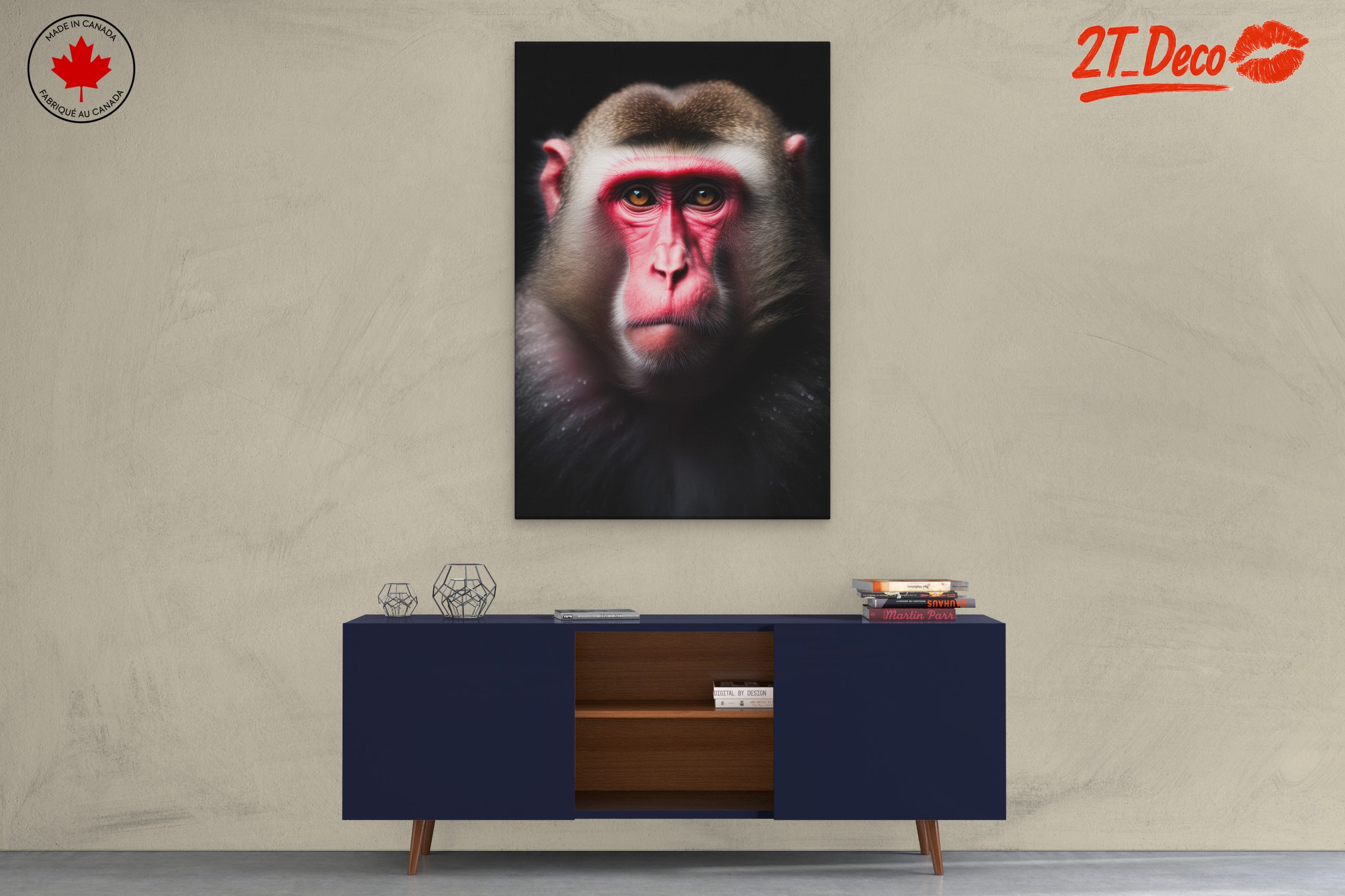 Close-Up Primate Portrait Wall Art - Image 3