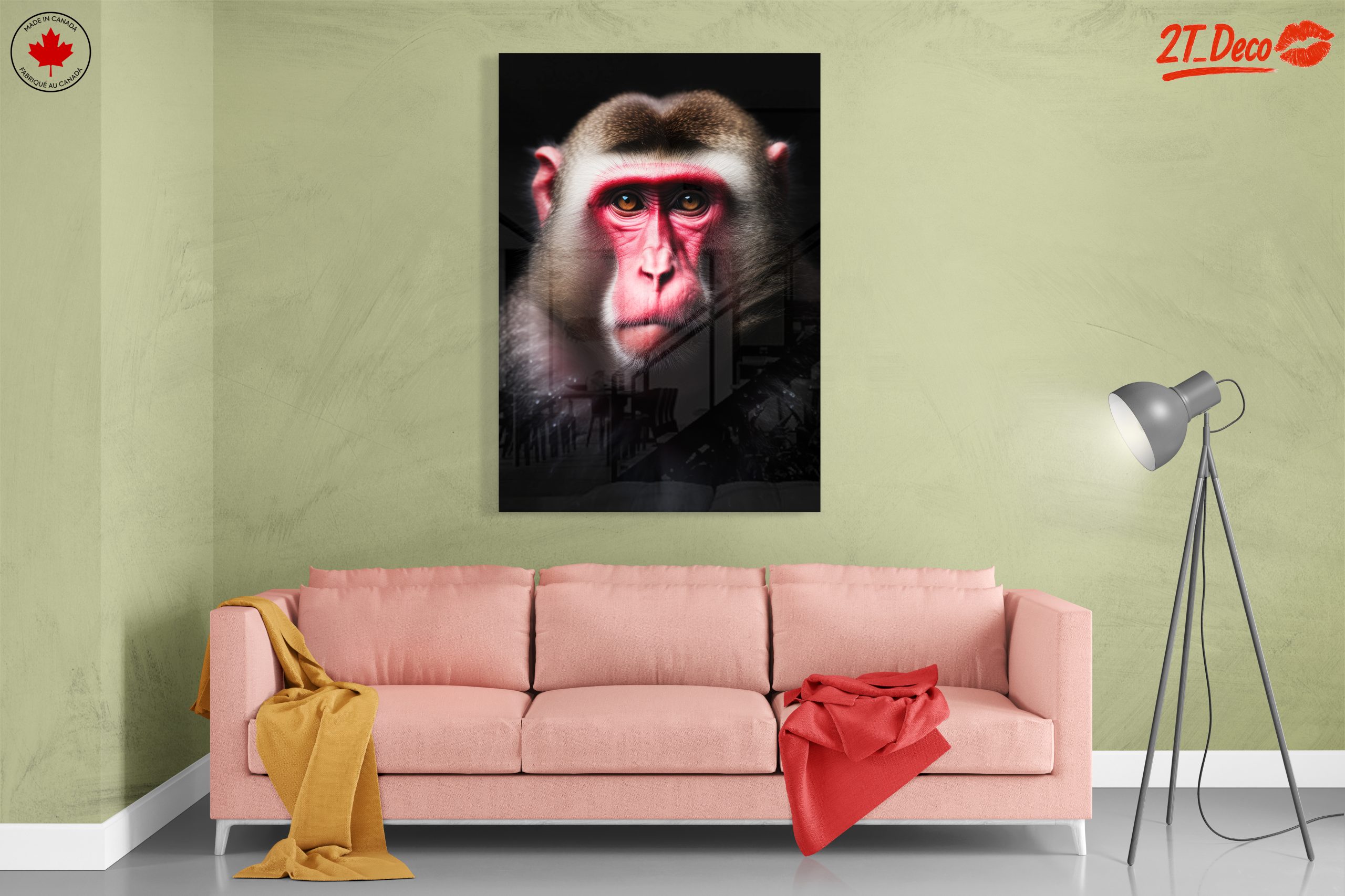 Close-Up Primate Portrait Wall Art - Image 7