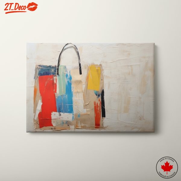 Colorful Abstract Shapes on Canvas