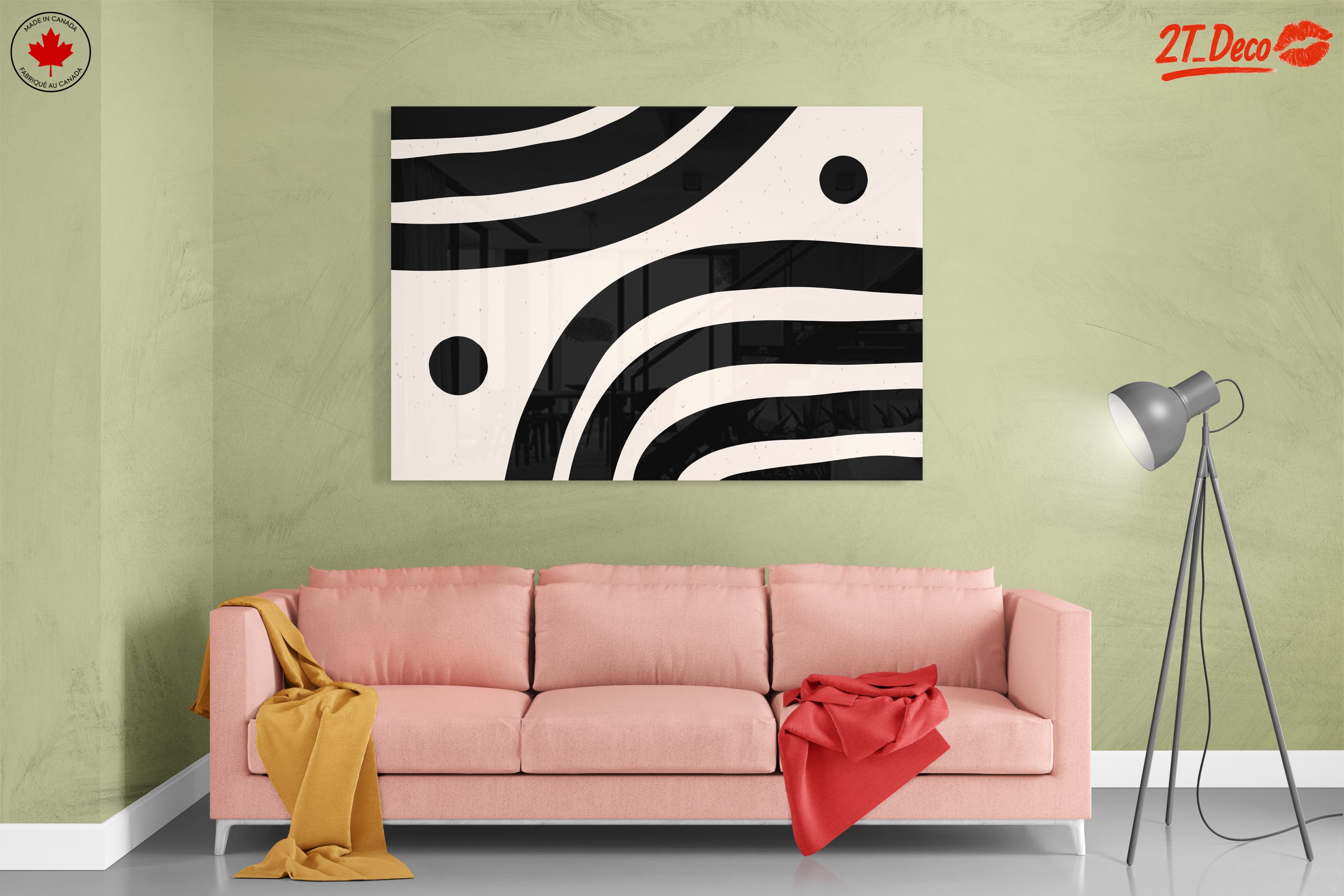 Modern Abstract Black and White Art - Image 7