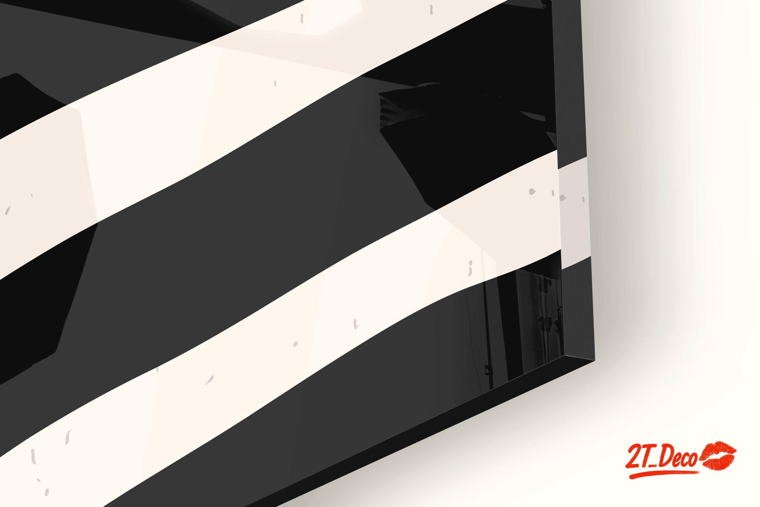 Modern Abstract Black and White Art - Image 9