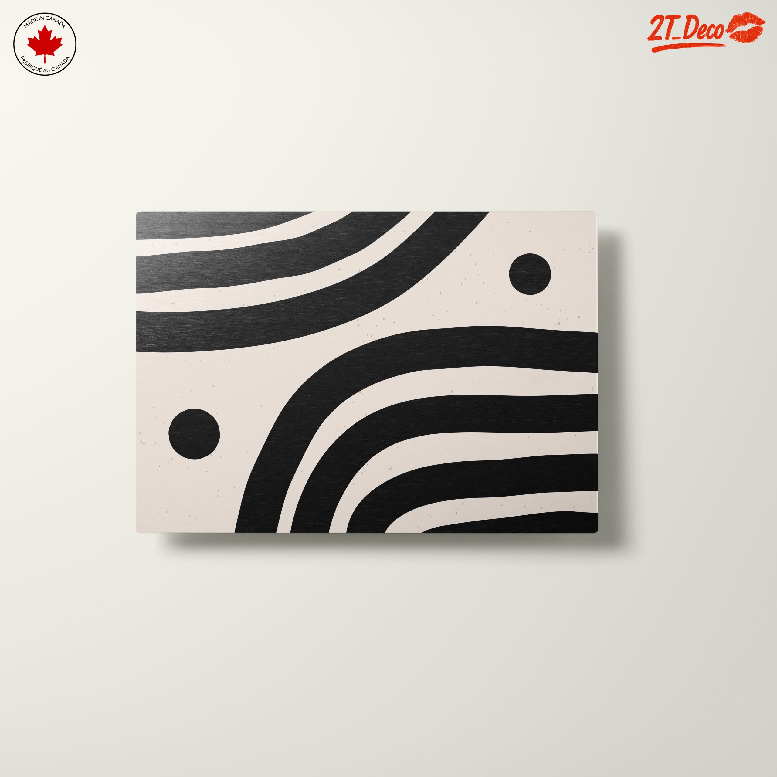 Modern Abstract Black and White Art - Image 10
