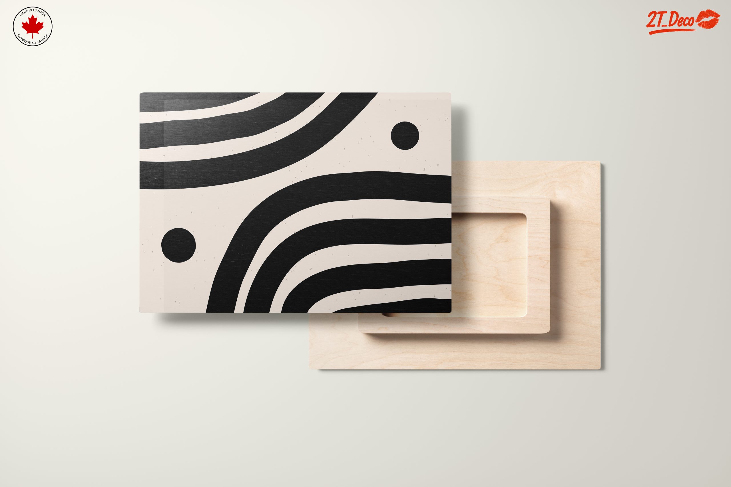 Modern Abstract Black and White Art - Image 11